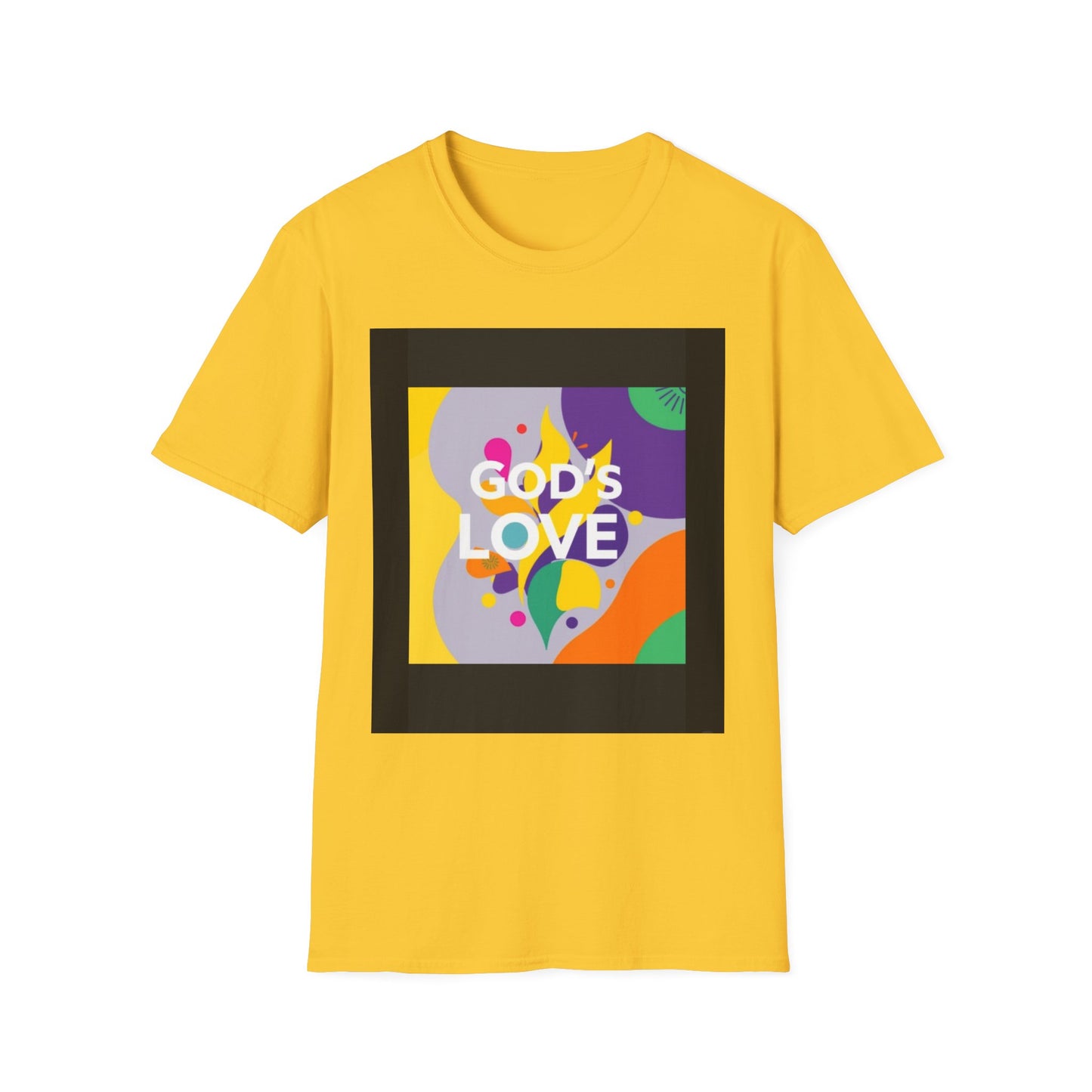 Unisex Softstyle T-Shirt with God's Love Design, Faith Shirt, Inspirational Tee, Christian Apparel, Gift for Believers, Everyday Wear