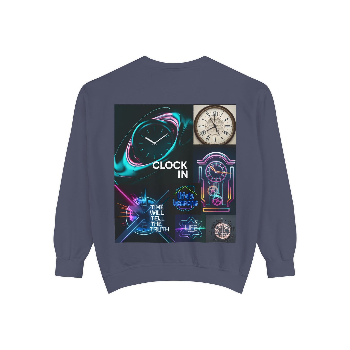 Retro Neon Clock Sweatshirt