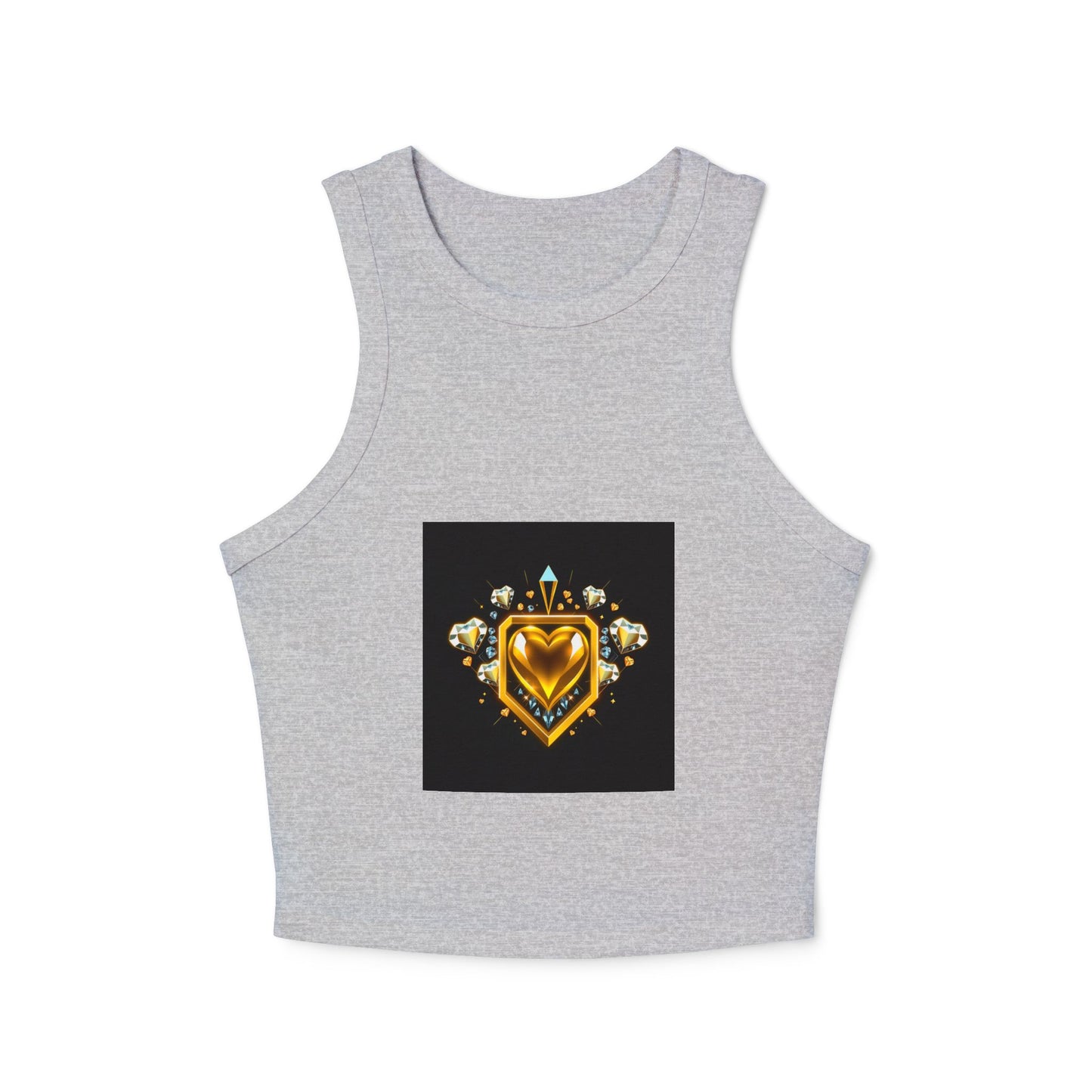 Heart Shield Women's Micro Rib Racer Tank Top