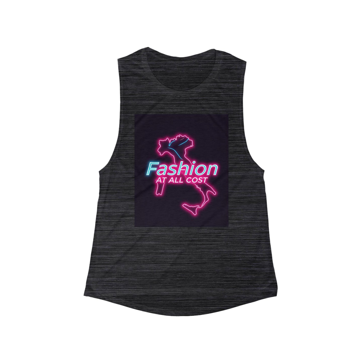 Women's Flowy Scoop Muscle Tank - Fashion at All Cost, Stylish Workout Top, Summer Gym Wear, Casual Street Style, Gift for Trendsetters