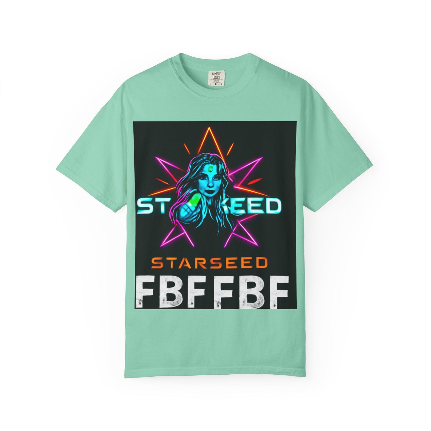 Neon Graphic T-Shirt - Starseed FBF Tee, Unisex Fashion, Cool Gift, Festival Wear, Retro Style, Casual Streetwear