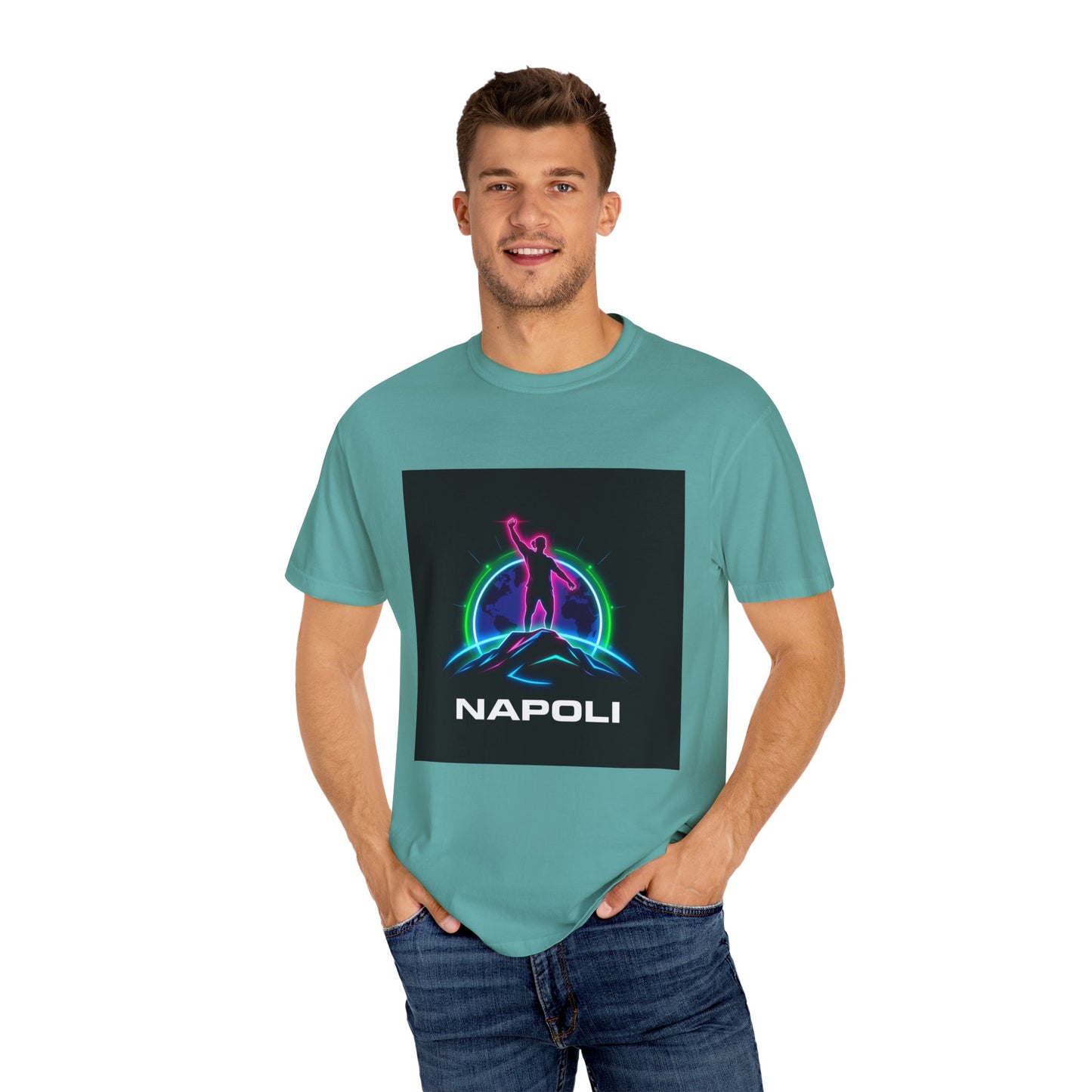 Neon Napoli T-Shirt for Adventurers, Retro Graphic Tee, Perfect for Travelers, Gifts for Him/Her, Cool Streetwear, Casual Outfit