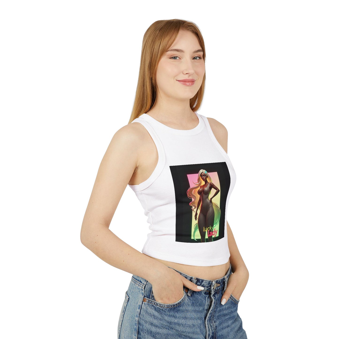 Women's Micro Rib Racer Tank Top