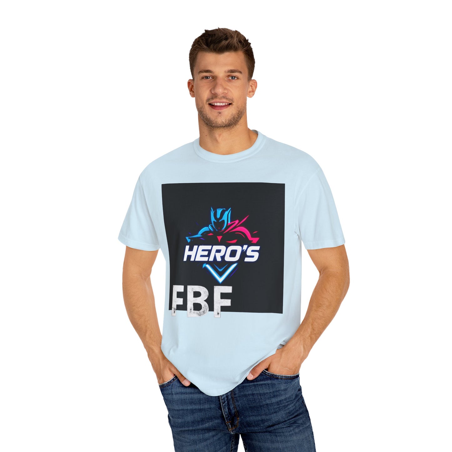 Hero's Unisex Garment-Dyed T-shirt, Casual Tee, Perfect for Gifting, Comic Fans, Hero Celebrations, Graphic Tee, Everyday Wear