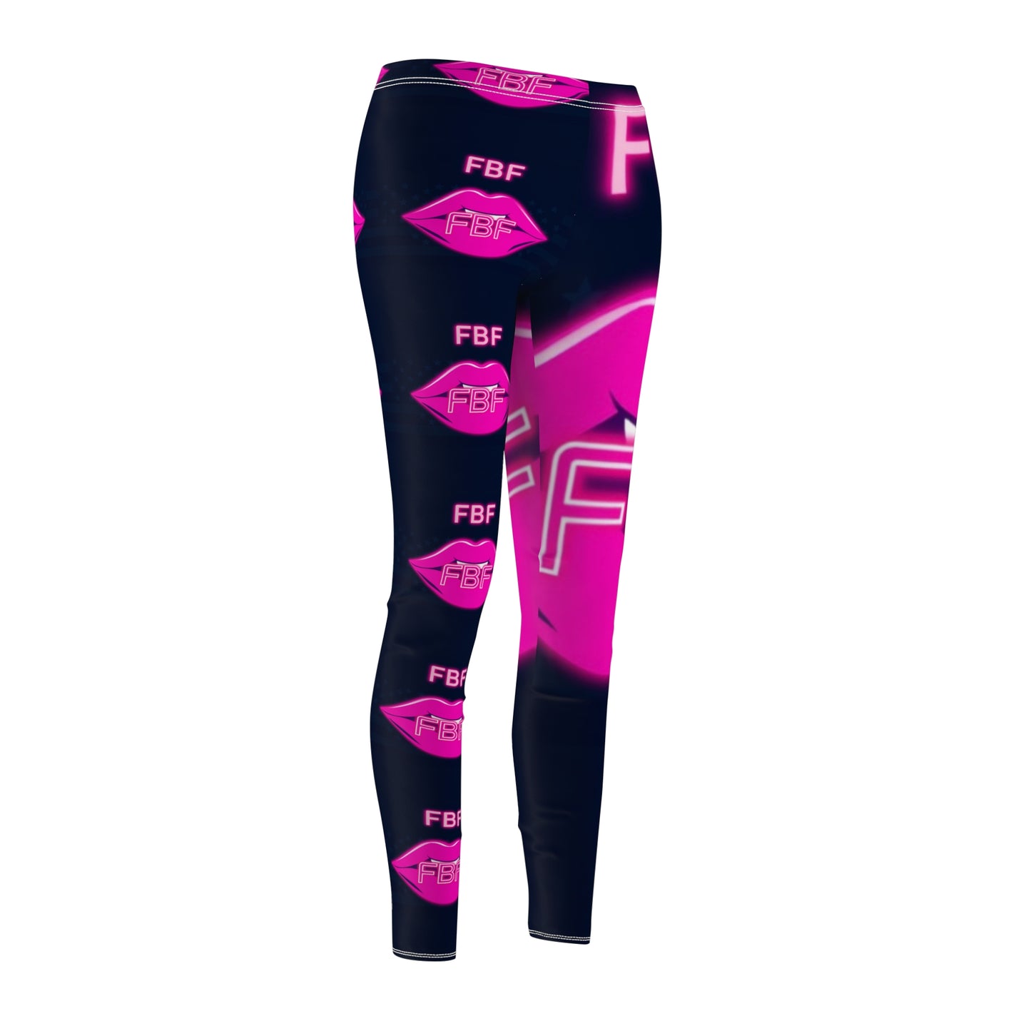 Fabulous Bold Pink Print Leggings - Trendy Activewear, Fitness Gear, Stylish Loungewear, Workout Pants, Gift for Her