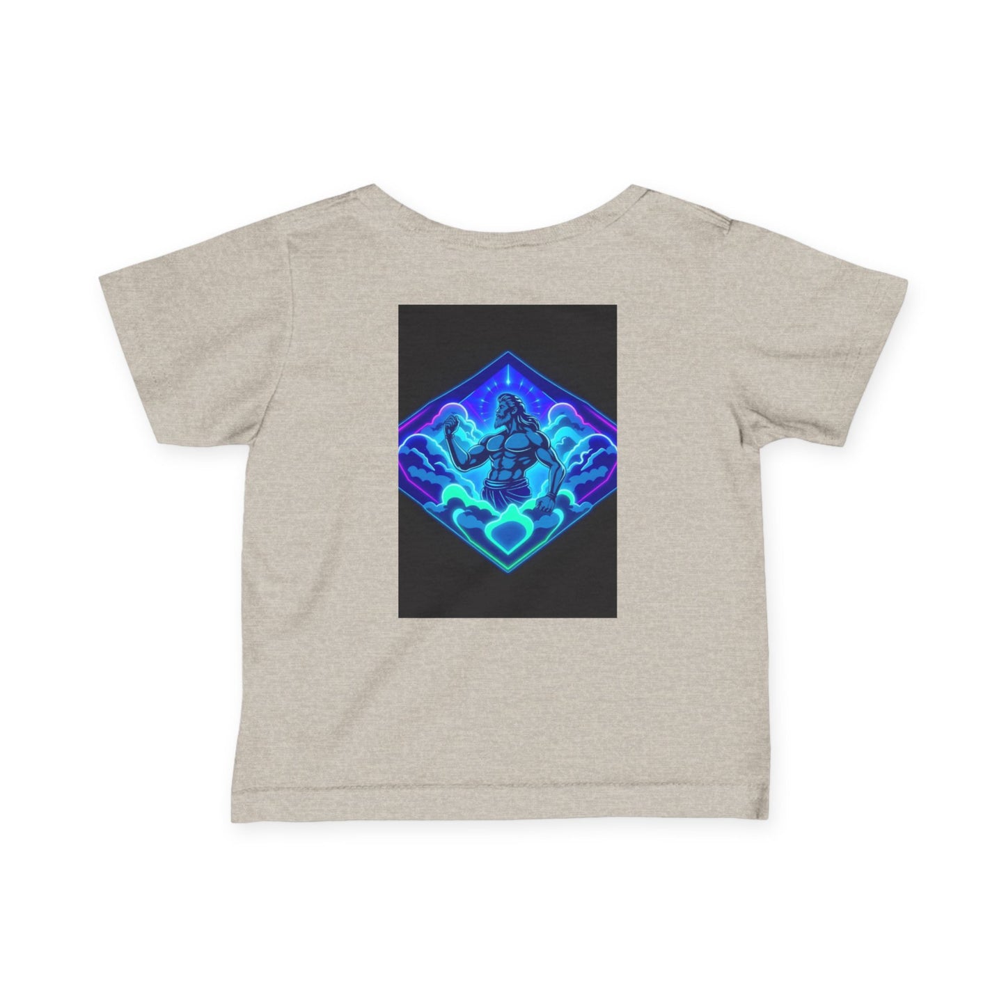Infant Tee — "Alpha Is the Omega" Neon Christian Baby Shirt
