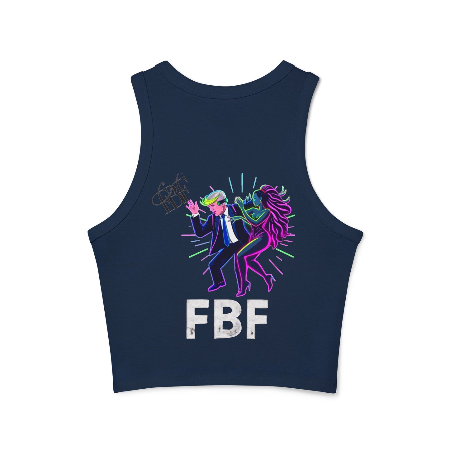 Retro Dance Graphic Tank Top, FBF Vibes, Women's Summer Apparel, Party Wear, Festival Clothing, Unique Graphic Tee