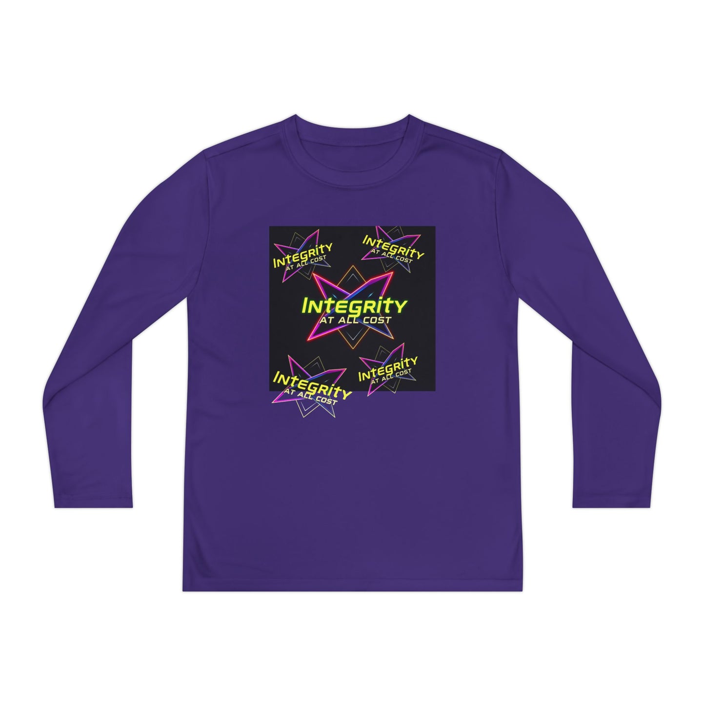 Integrity Youth Long Sleeve Tee, Cool Graphic Shirt, Motivational Apparel, Perfect for Sports, Birthday Gift