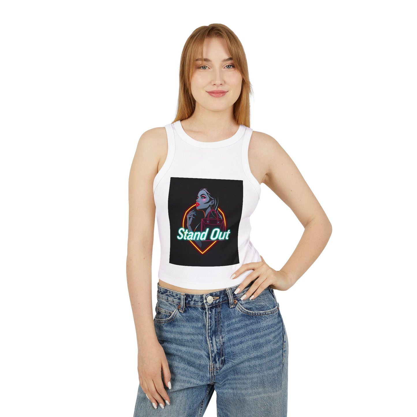 Women's Micro Rib Racer Tank Top