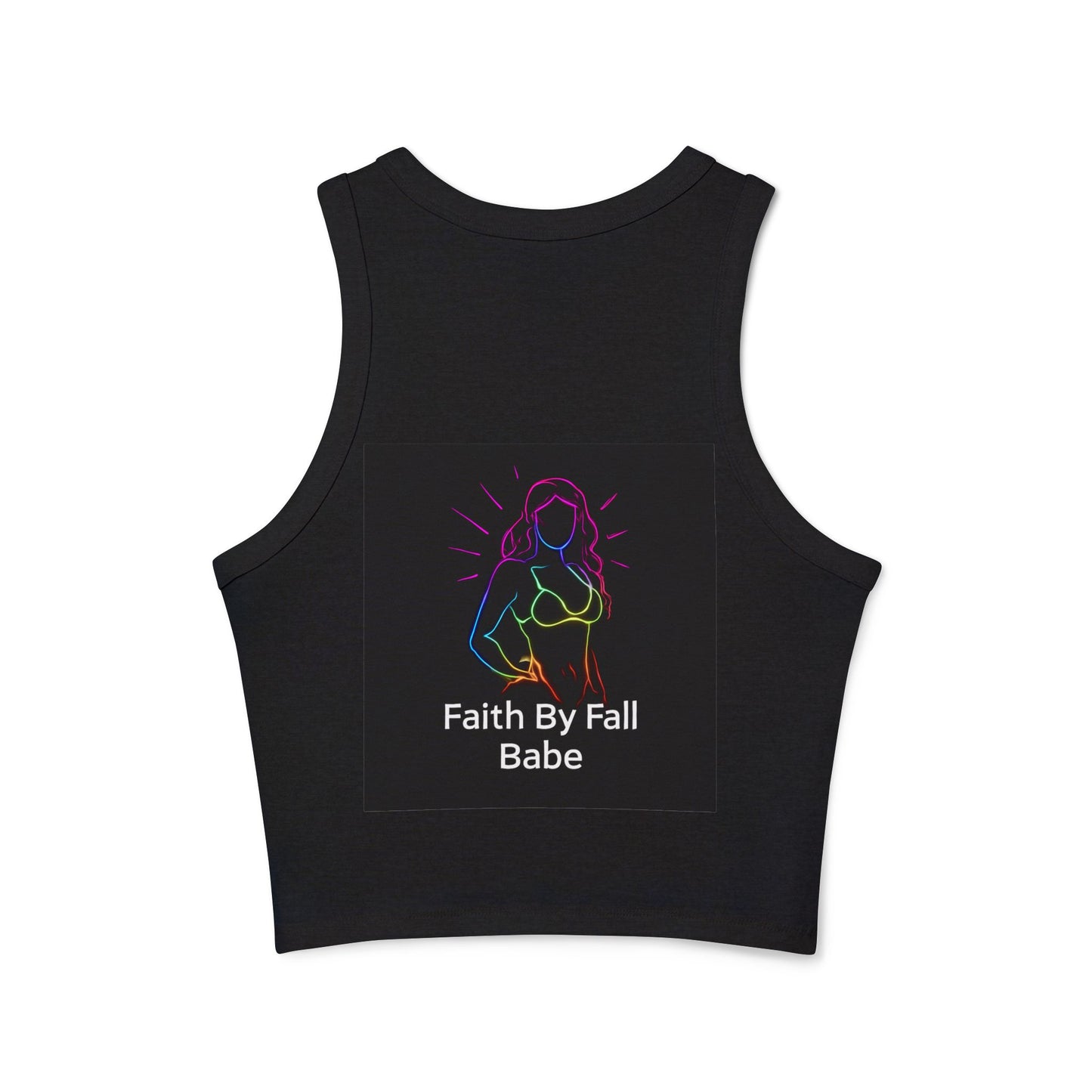Imperfectly Perfect Racer Tank Top - Inspirational Women's Crop Top, Summer Outfit, Gift for Friends, Casual Wear, Faith Based Apparel