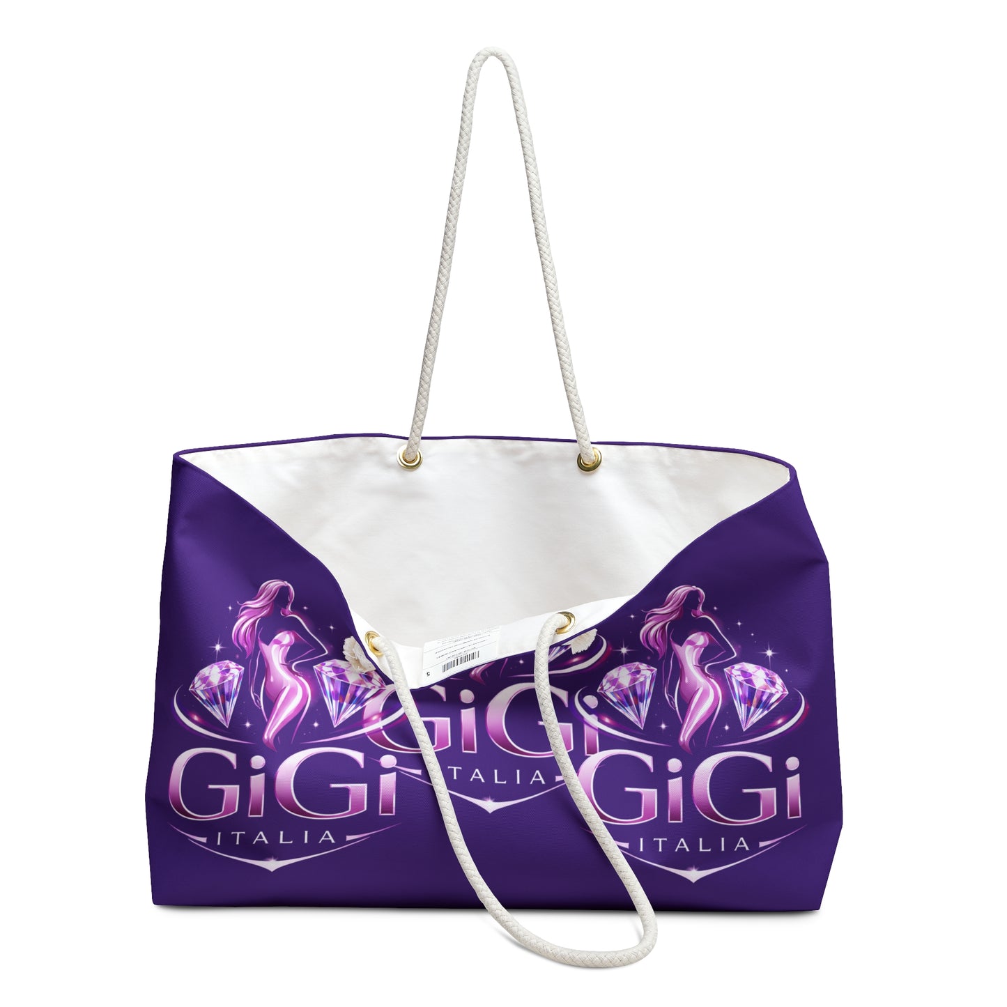 GiGi Italia Purple Diamond Weekender Bag — Glamorous Travel Tote