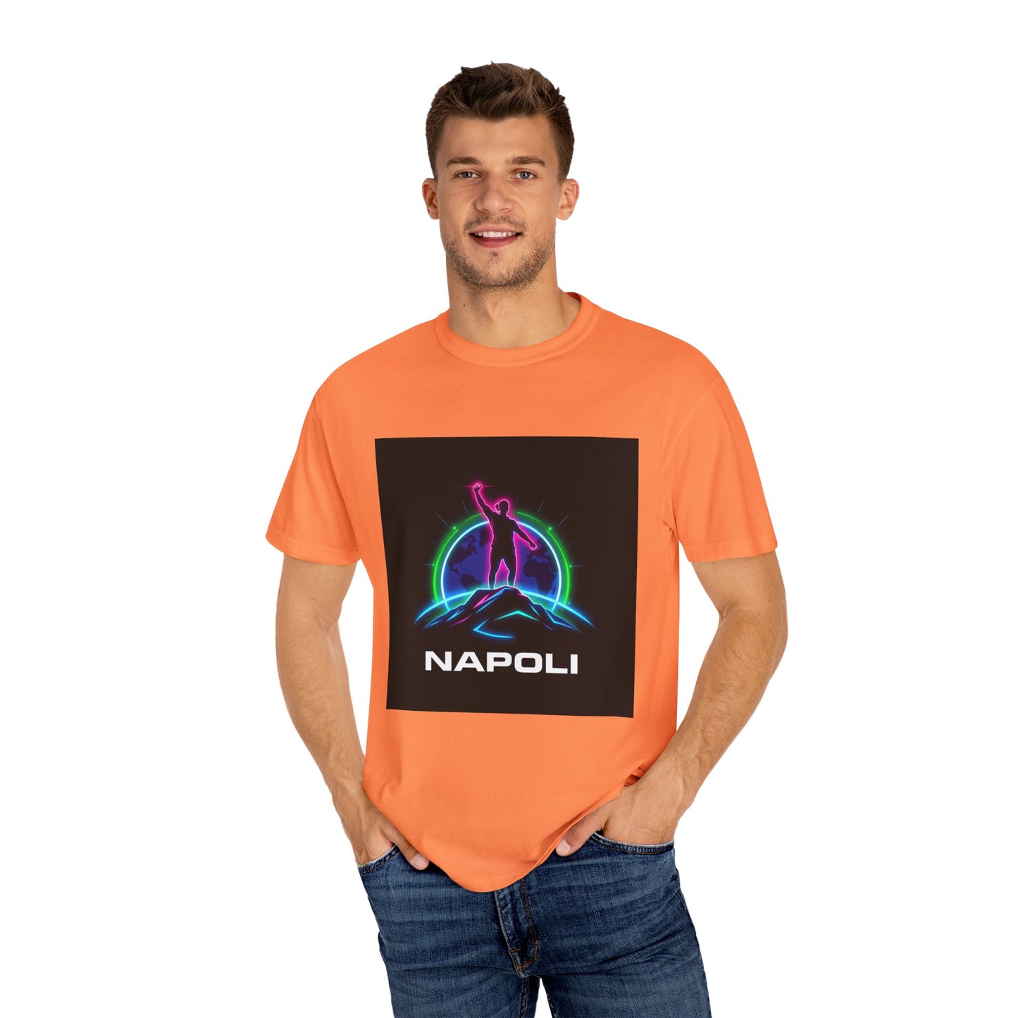 Neon Napoli T-Shirt for Adventurers, Retro Graphic Tee, Perfect for Travelers, Gifts for Him/Her, Cool Streetwear, Casual Outfit