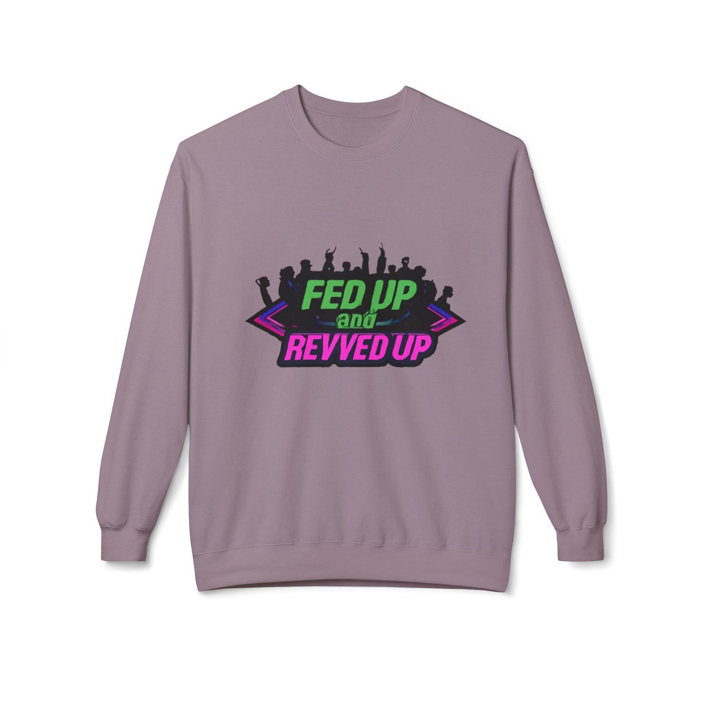 Empowered Message Crewneck Sweatshirt, Unisex Fleece, Activism Sweatshirt, Political Apparel, Comfortable Streetwear