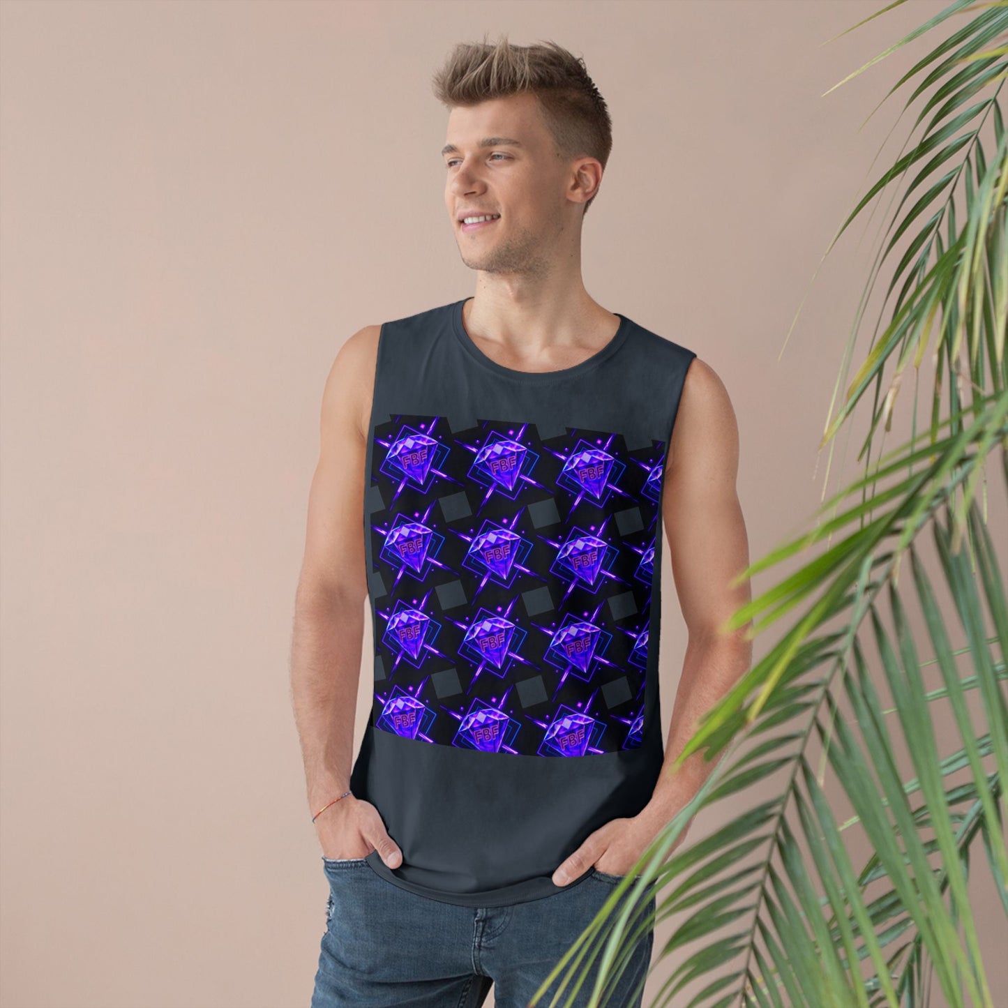 Unisex Graphic Tank Top, Trendy Summer Wear, Perfect for Festivals, Casual Outings, Vibrant Pattern Top, Comfortable Everyday Style
