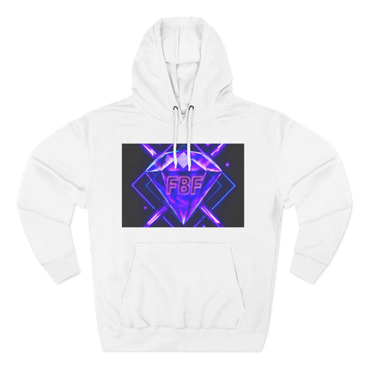 Futuristic Neon Fleece Hoodie, Stylish Sweatshirt, Vibrant Graphic Pullover, Perfect Gift for Tech Lovers, Unique Streetwear