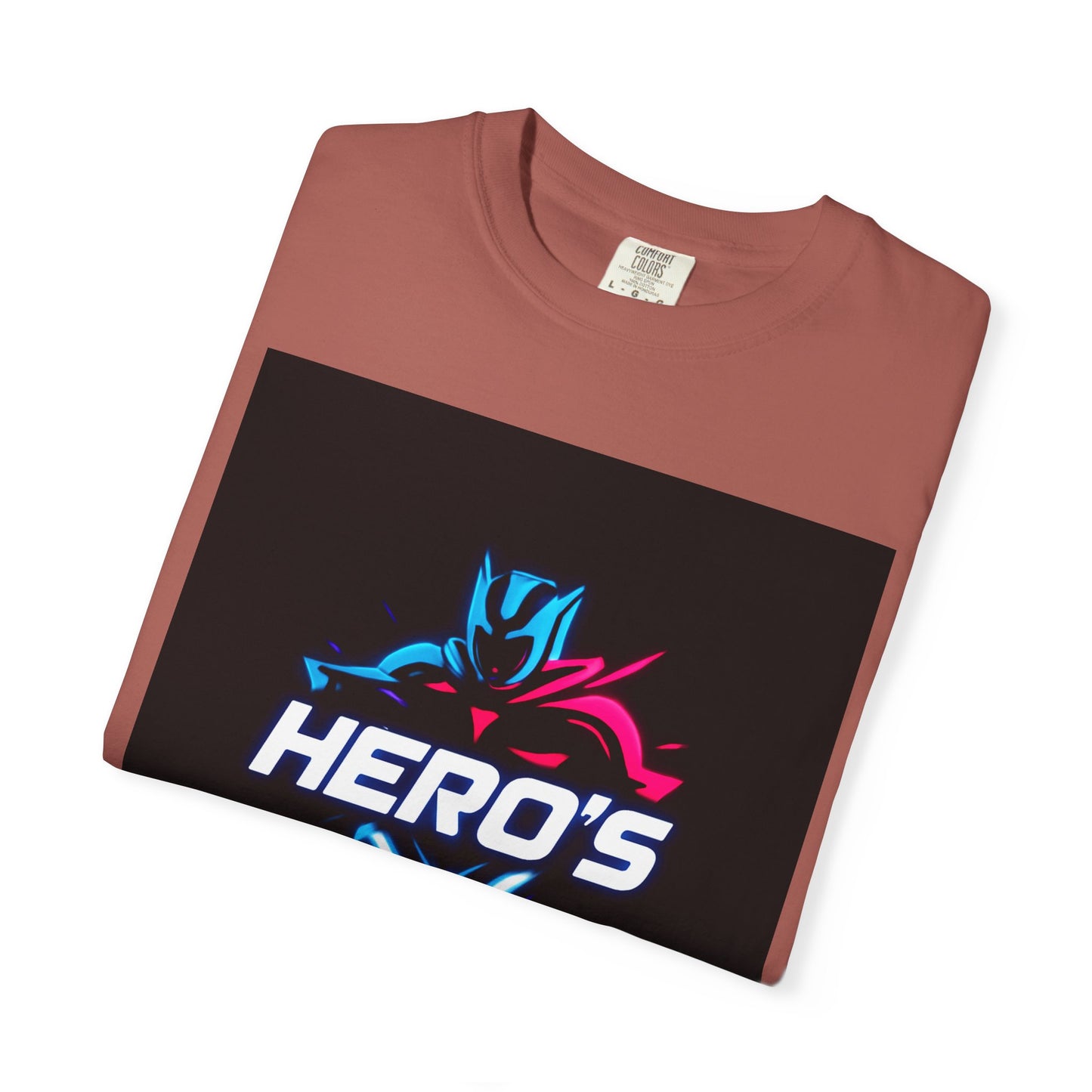Hero's Unisex Garment-Dyed T-shirt, Casual Tee, Perfect for Gifting, Comic Fans, Hero Celebrations, Graphic Tee, Everyday Wear