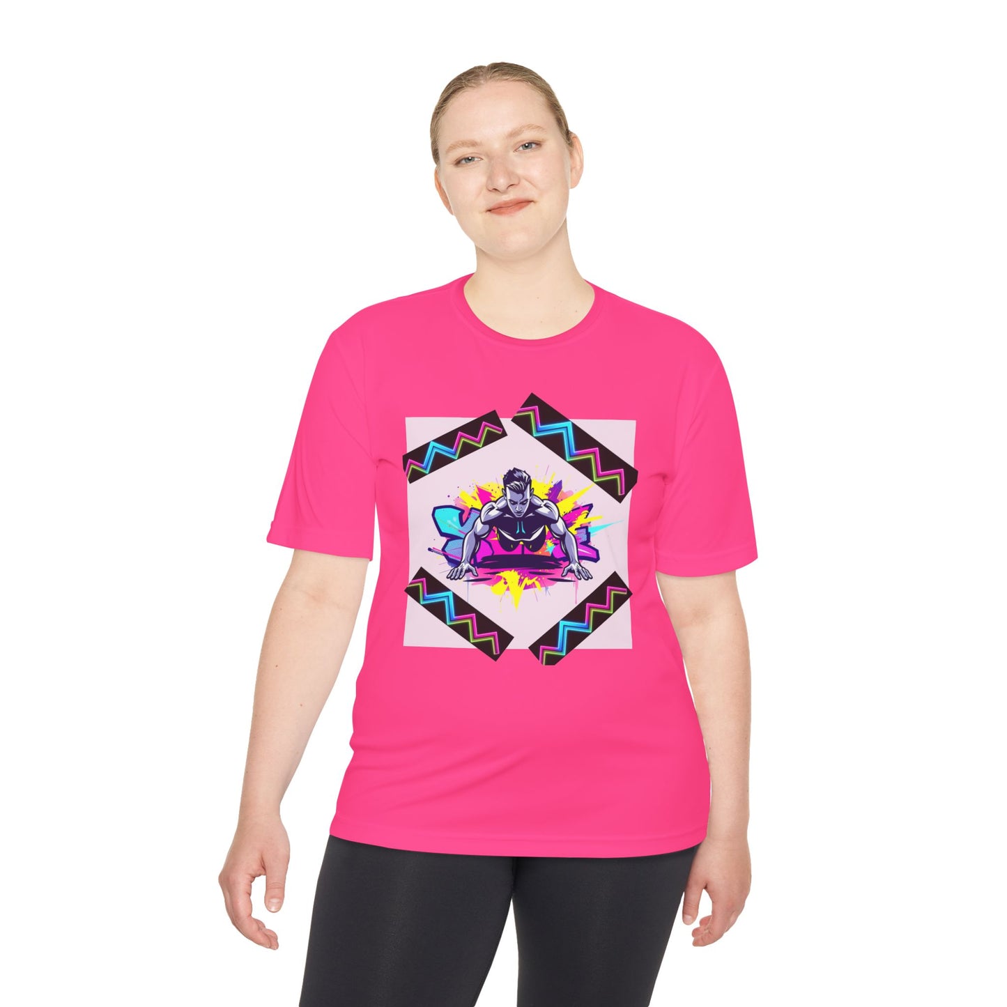 Vibrant Graphic Moisture Wicking Tee for Active Lifestyle