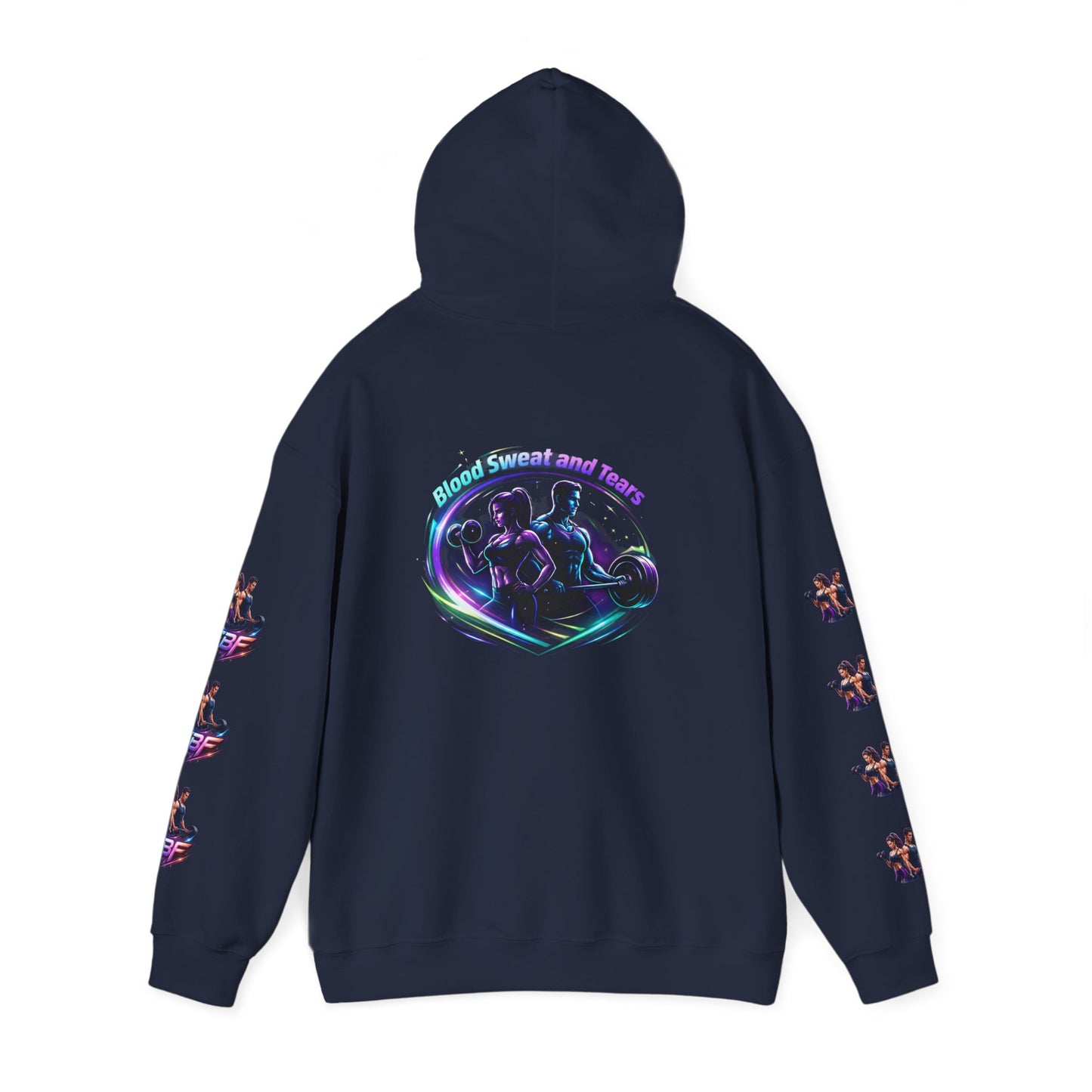 Weightlifting Hoodie — "Blood, Sweat and Tears" Fitness Pullover