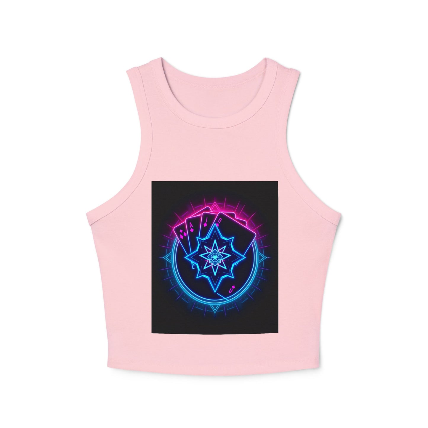 Women's Micro Rib Racer Tank Top - Feminine Energy & Cosmic Vibes, Summer Top, Festival Wear, Workout Gear, Gift for Her, [...]
