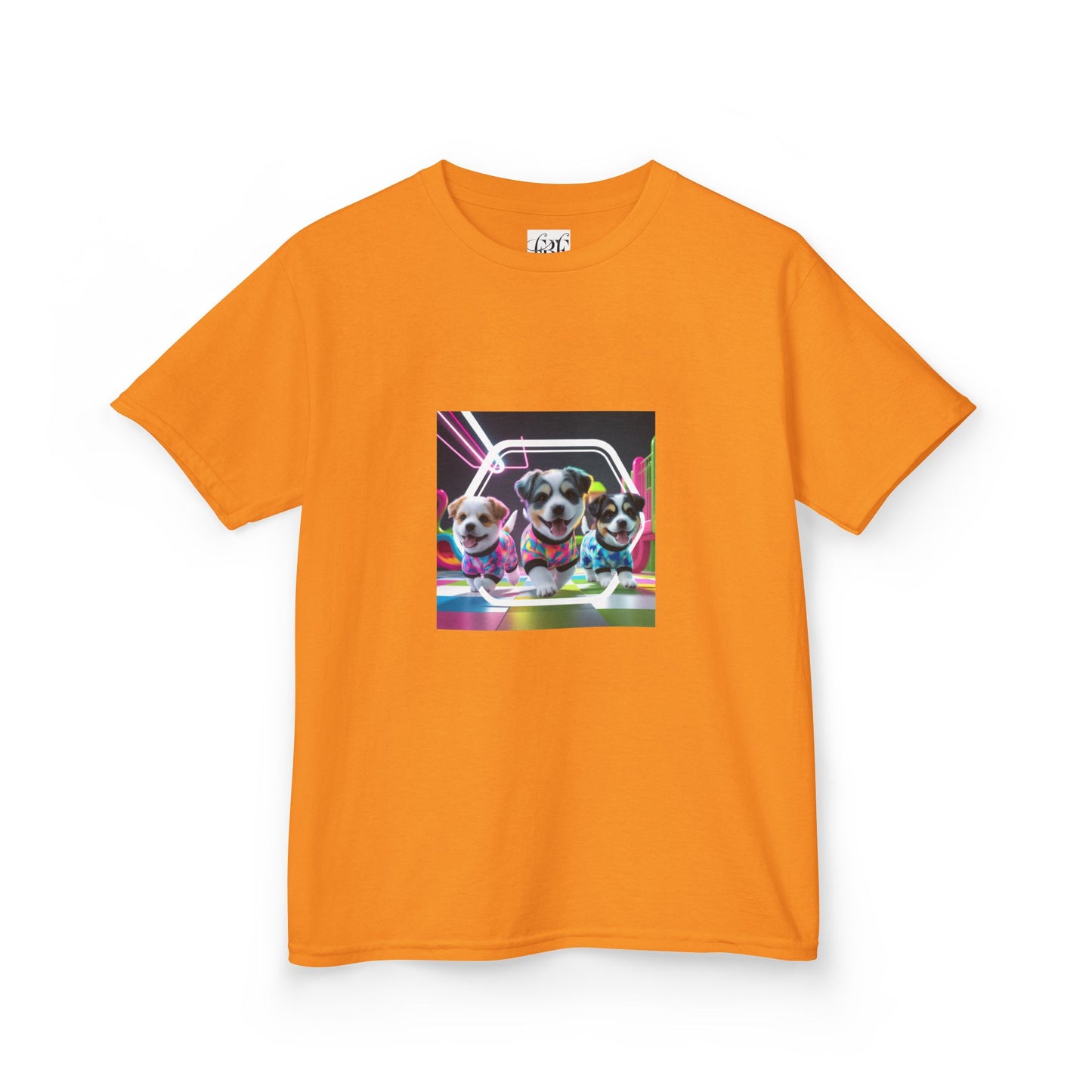 Colorful Dog-Themed Kids Tee - 'Unity Fun' Design