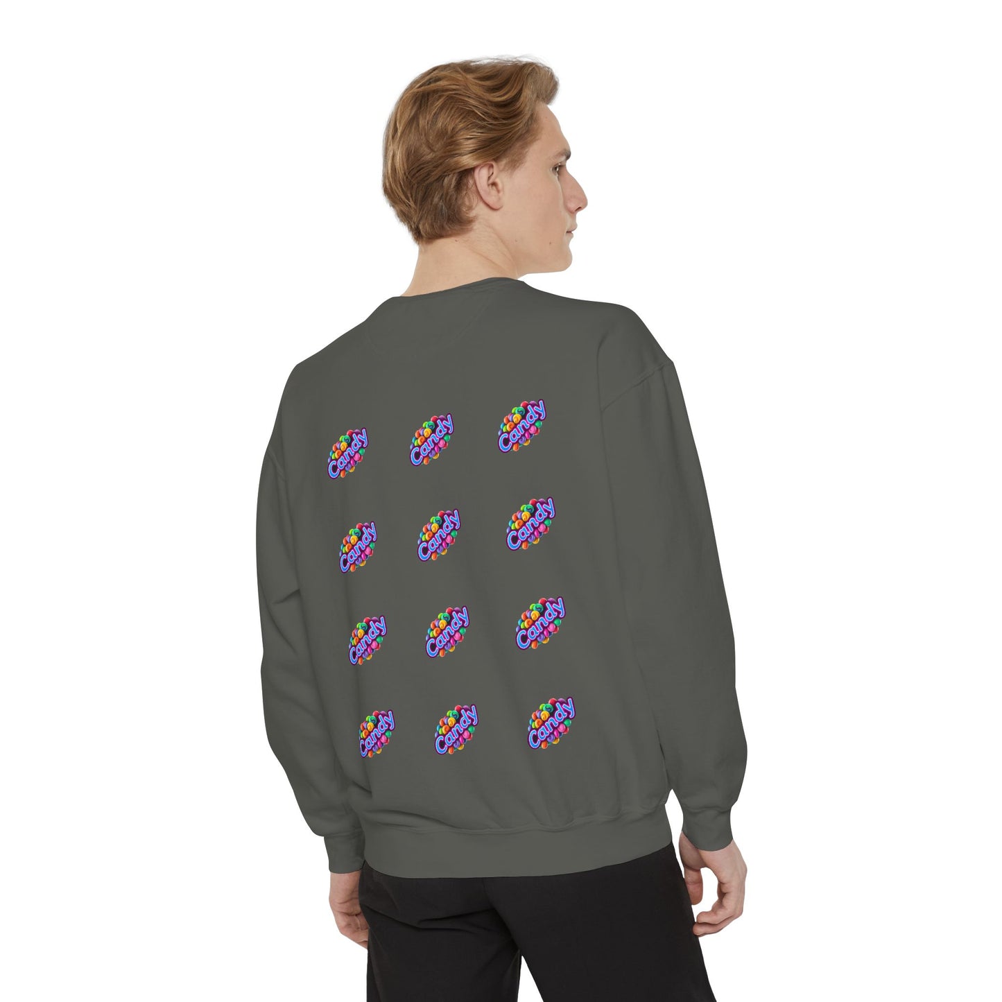 Candy-Themed Unisex Garment-Dyed Sweatshirt - Nostalgic Apparel for Sweet Lovers, Cozy Casual Wear, Gift for Candy Lovers, Colorful [...]