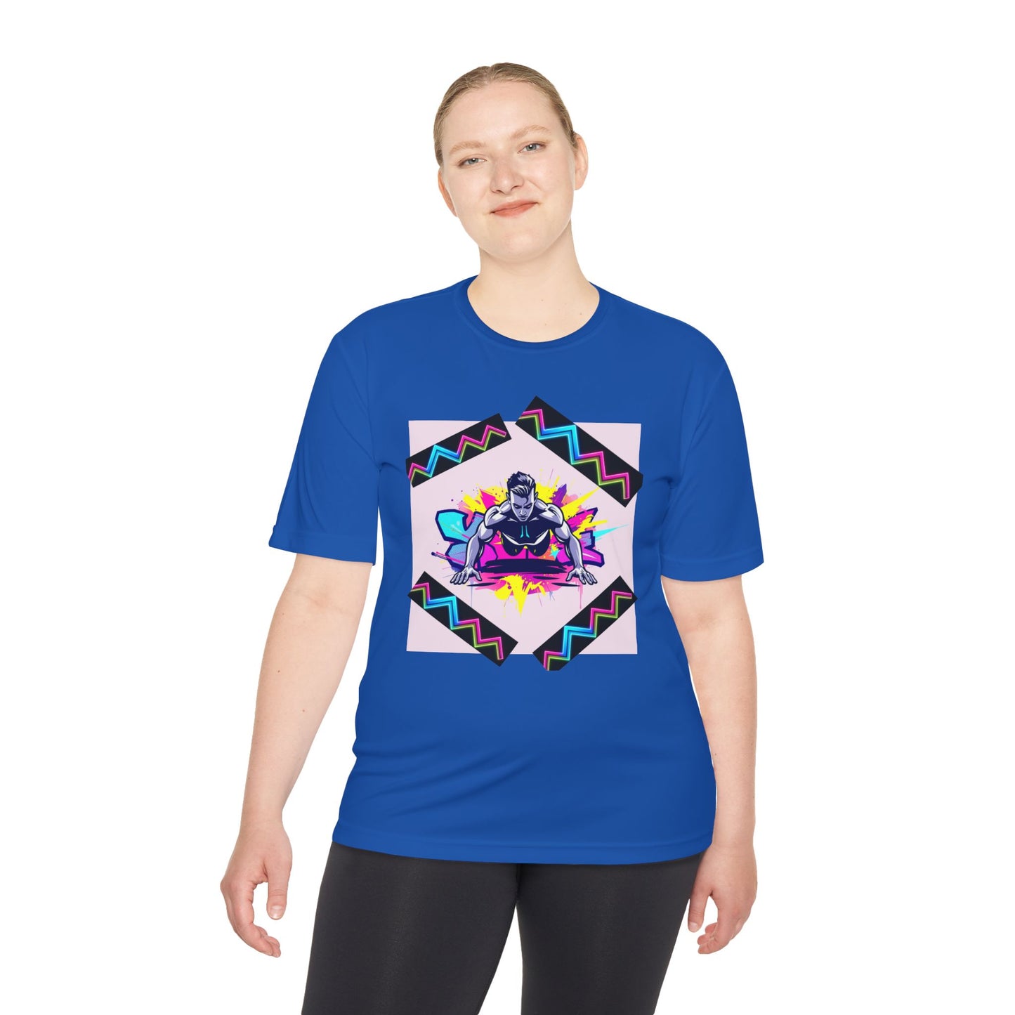 Vibrant Graphic Moisture Wicking Tee for Active Lifestyle