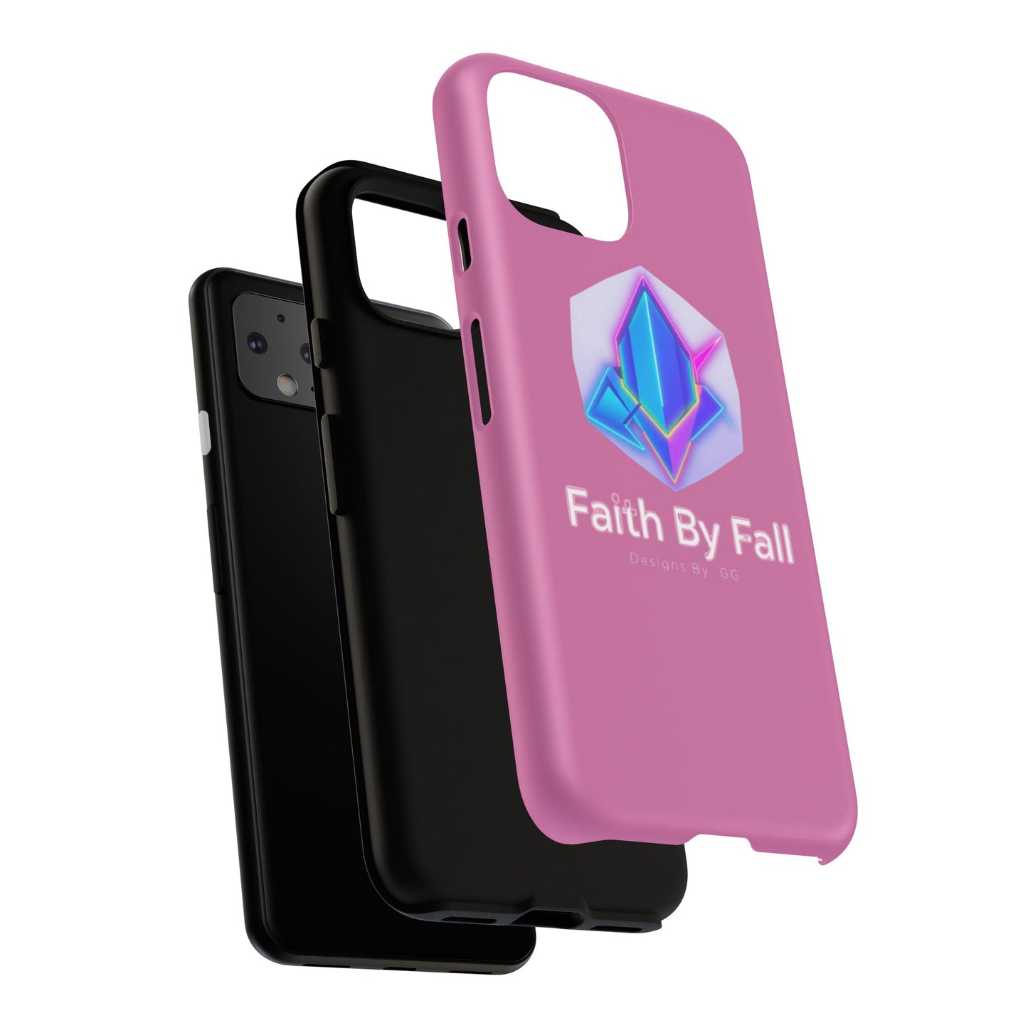 Vibrant Phone Case with Motivational Design - Faith By Fall, Colorful Phone Cover, Customizable Mobile Accessory, Unique Gift Idea, [...]
