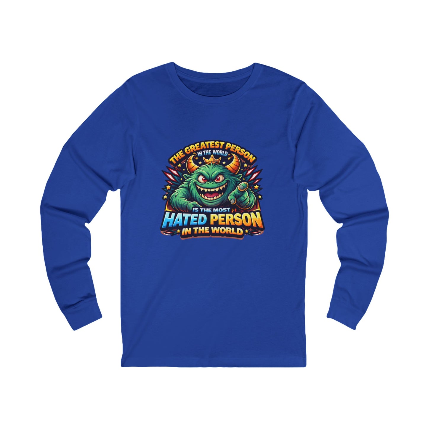Greatest hated monster Unisex Jersey Long Sleeve Tee