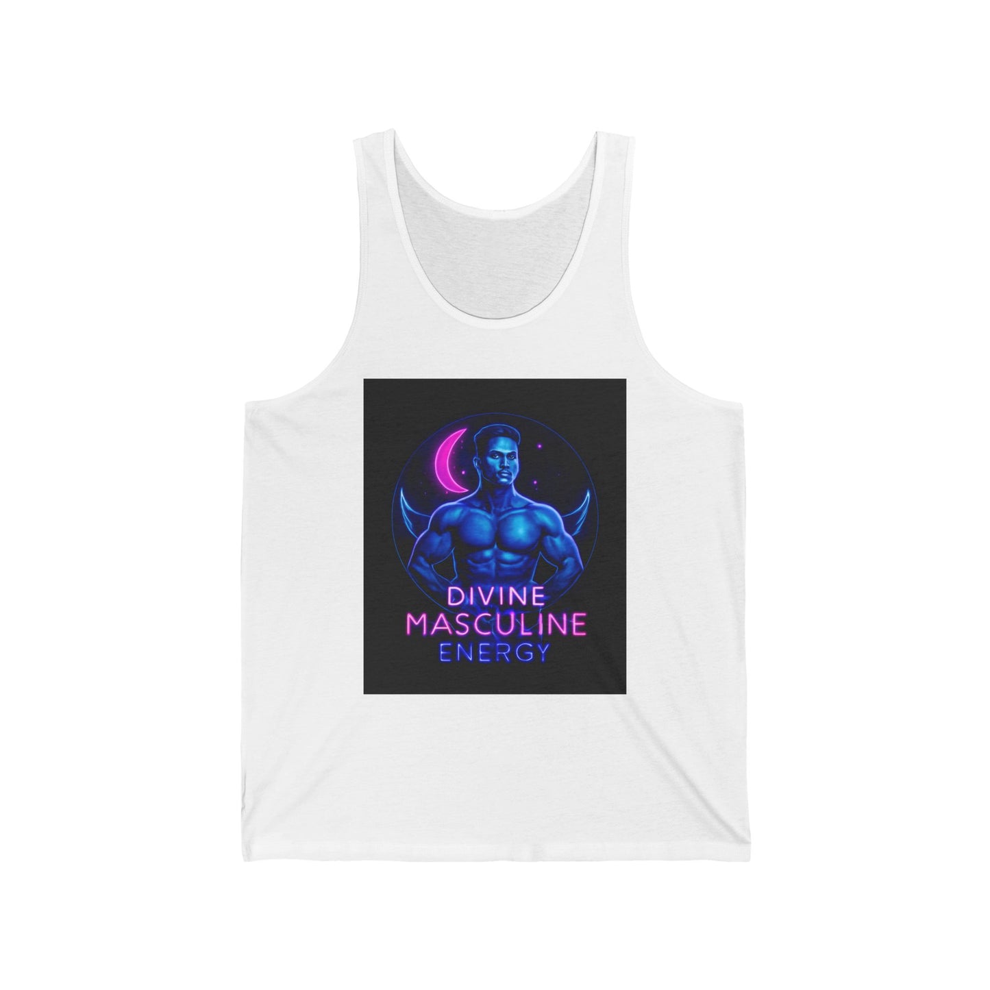 Divine Masculine Energy Tank Top | Unisex Jersey Apparel | Fitness Wear, Gift for Him, Casual Summer Attire, Spiritual Clothing, [...]