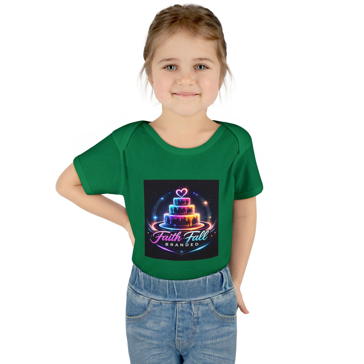 Infant Bodysuit — Neon Cake 'Faith, Fall, Brander' Baby Onesie