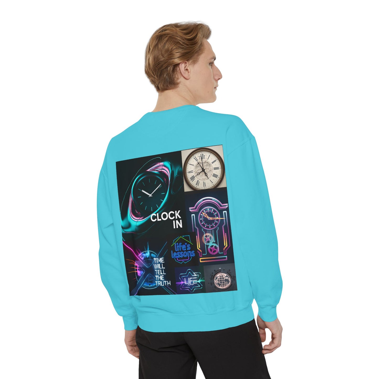 Retro Neon Clock Sweatshirt