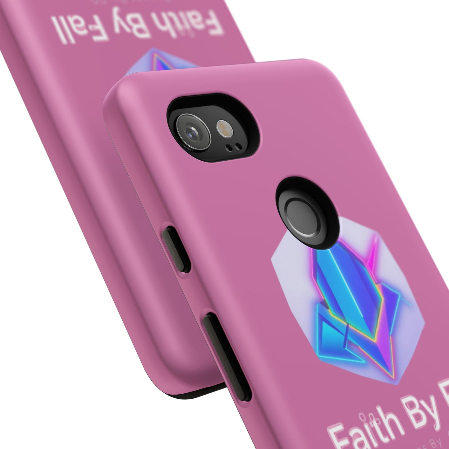 Vibrant Phone Case with Motivational Design - Faith By Fall, Colorful Phone Cover, Customizable Mobile Accessory, Unique Gift Idea, [...]