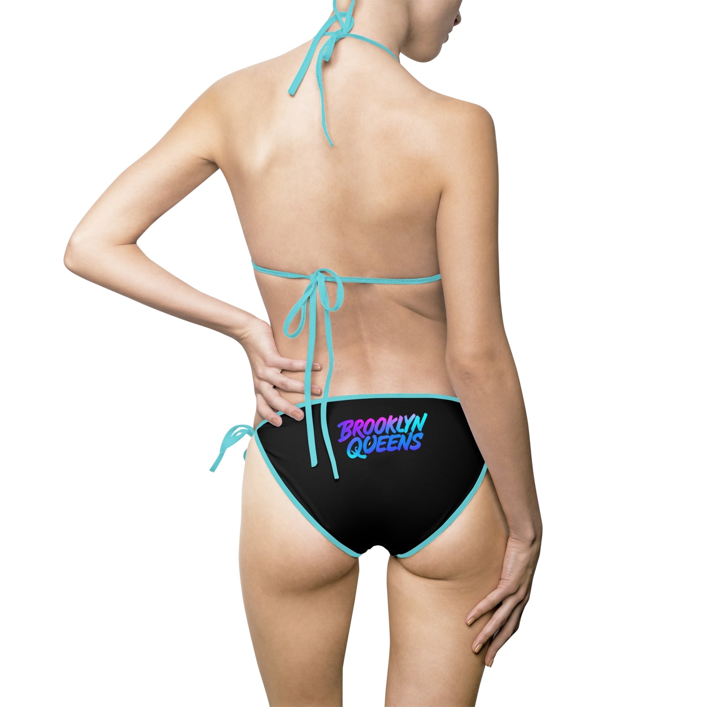Brooklyn Queens Neon Logo Bikini