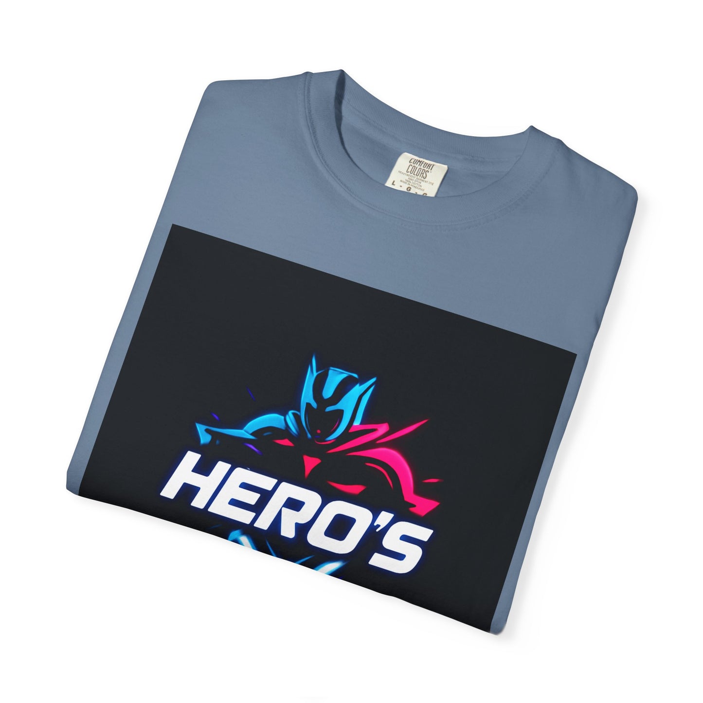 Hero's Unisex Garment-Dyed T-shirt, Casual Tee, Perfect for Gifting, Comic Fans, Hero Celebrations, Graphic Tee, Everyday Wear