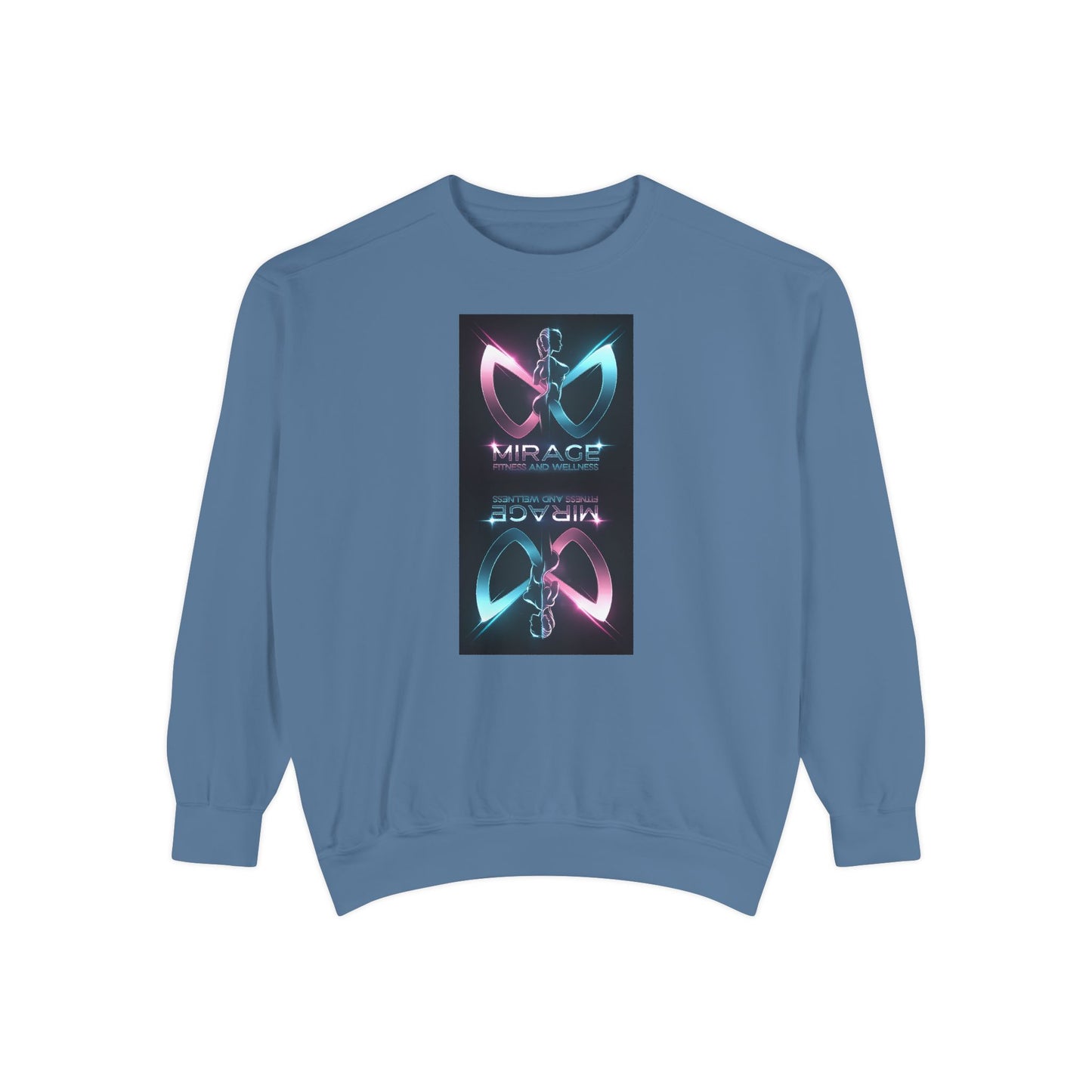 Retro Neon Mirage Sweatshirt — 'Mirage' Vaporwave Graphic Crewneck