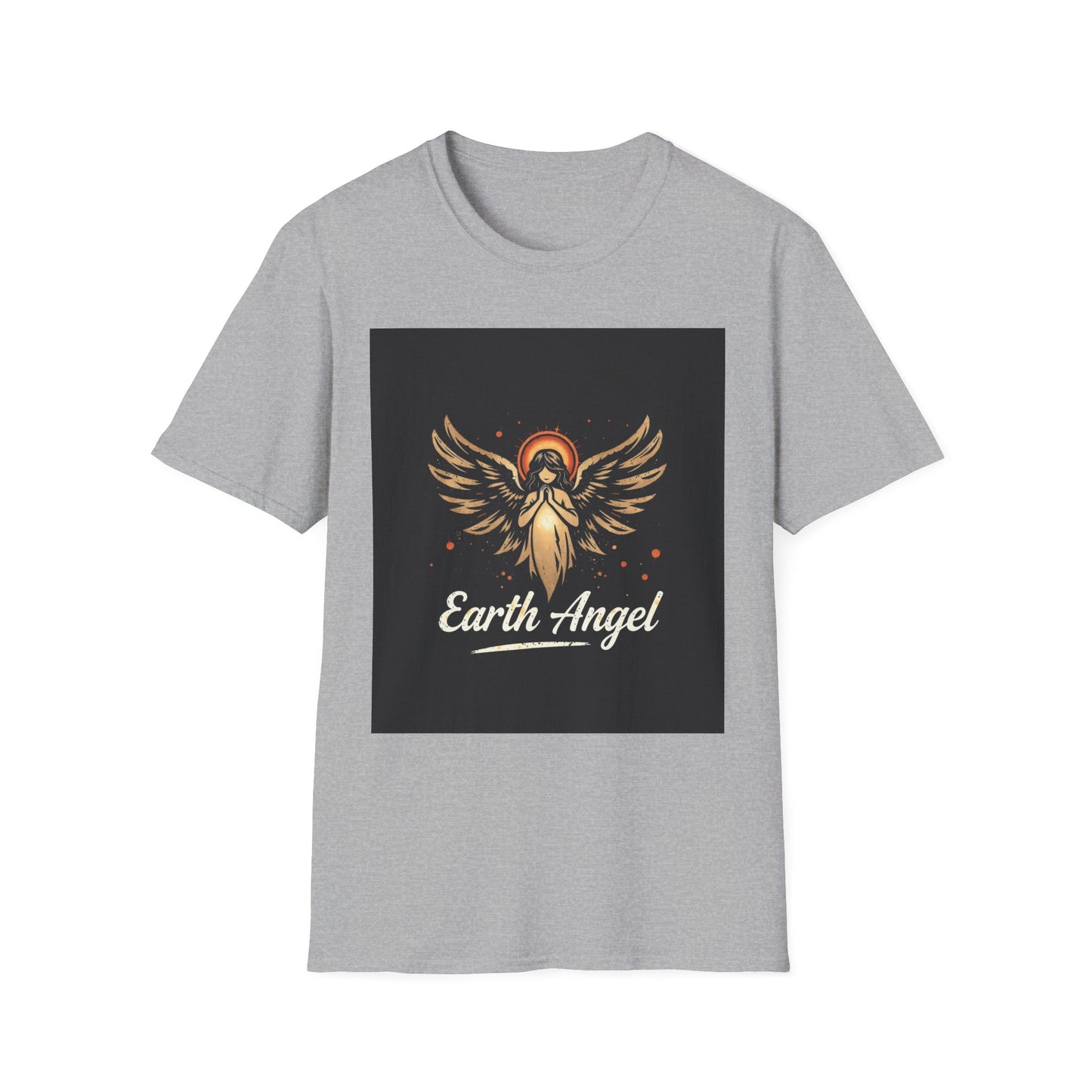 Earth Angel Unisex T-Shirt | Softstyle Tee for Comfort, Great Gift for Birthdays, Casual Wear, Spiritual Gifts, Music Festivals