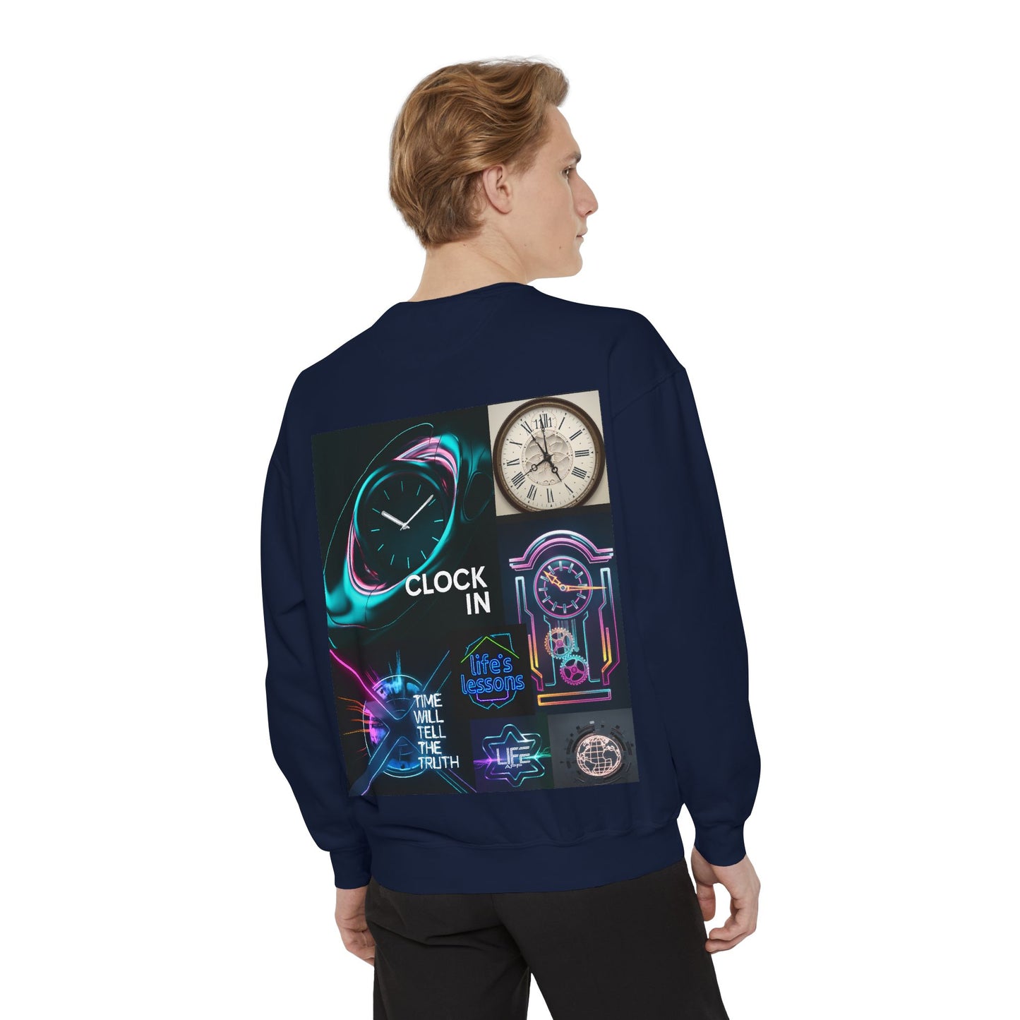 Retro Neon Clock Sweatshirt