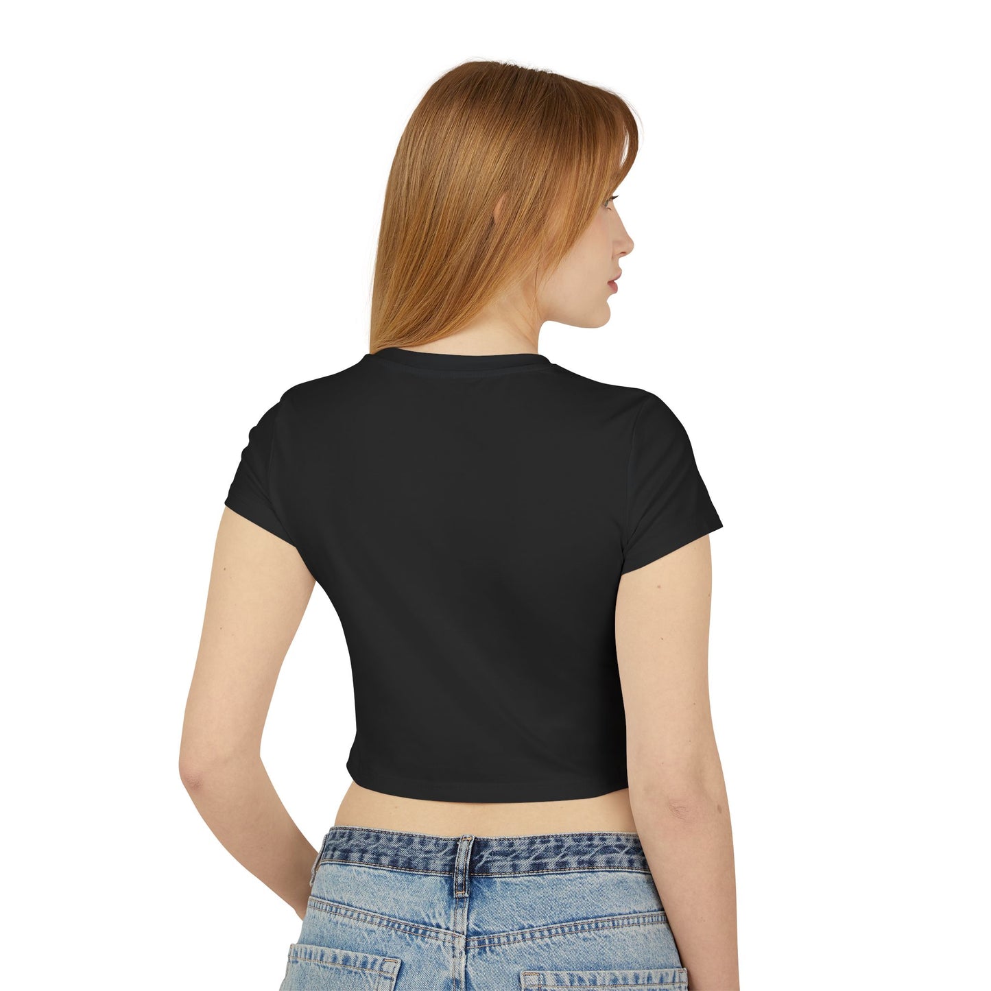 Not My Vibe Cropped Baby Tee — Funny Sarcastic Graphic Top for Women