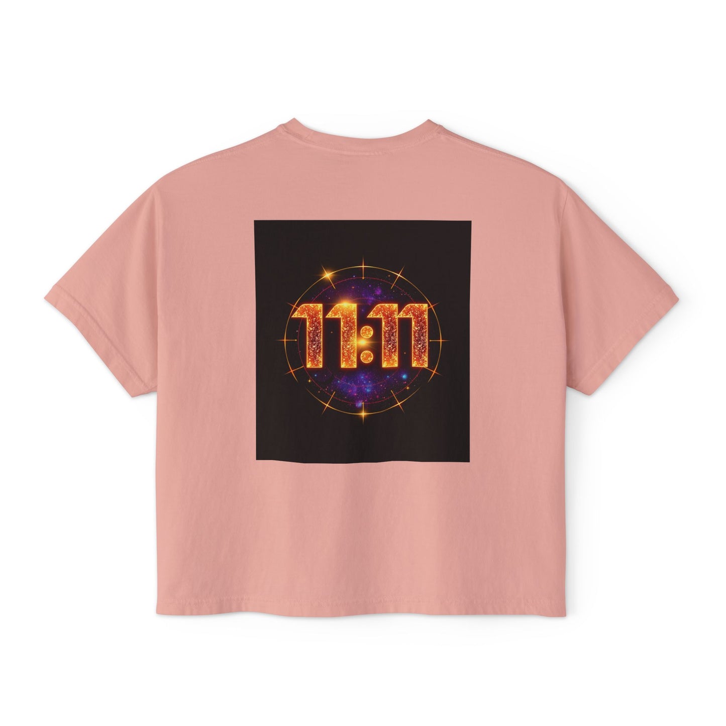 Cosmic 11:11 Women's Boxy Tee - Spiritual Vibes, Astrology Gift, Trendy Summer Tee, Comfortable Everyday Wear