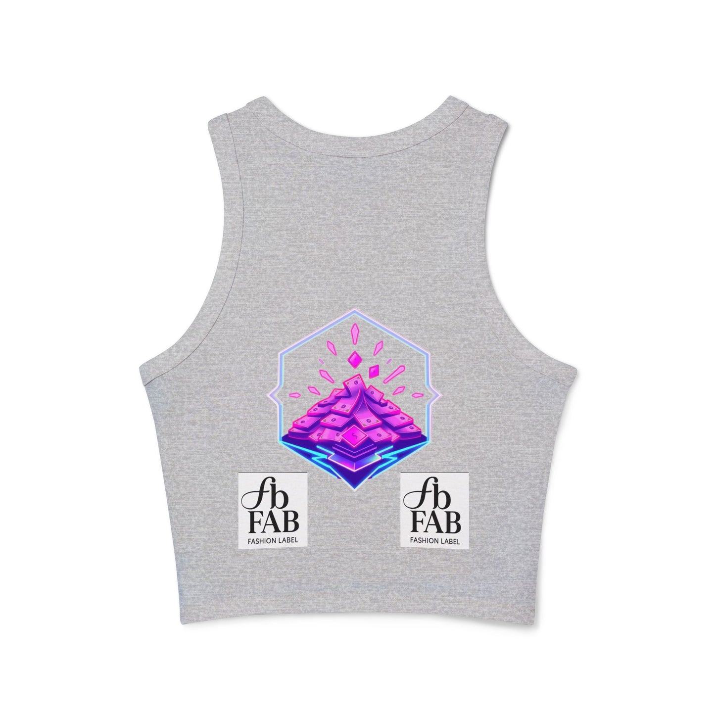 Wealth Attraction Racer Tank Top | Motivational Workout Top, Fitness Clothing, Gift for Her, Summer Essential, Self-Care Apparel