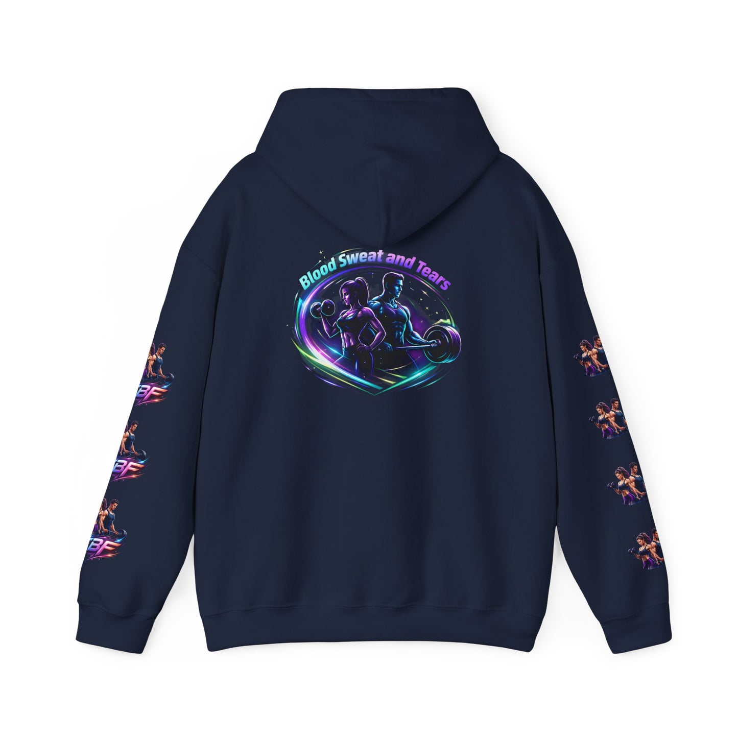 Weightlifting Hoodie — "Blood, Sweat and Tears" Fitness Pullover