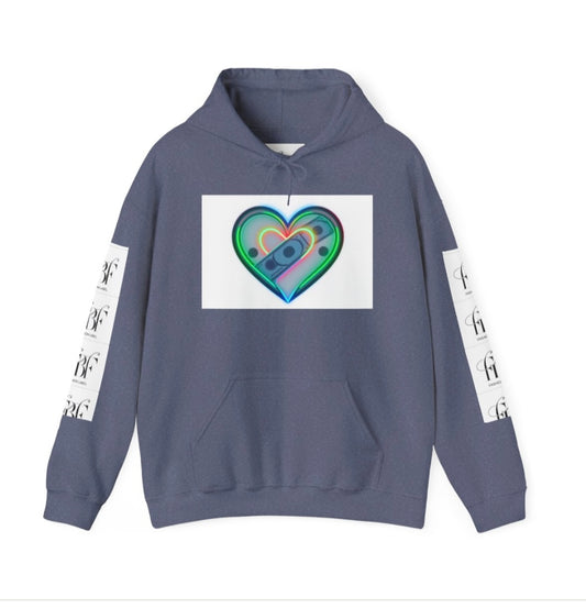 Unisex Heavy Blend™ Hooded Sweatshirt - 'Love of money' Graphic Design, Trendy Streetwear fo