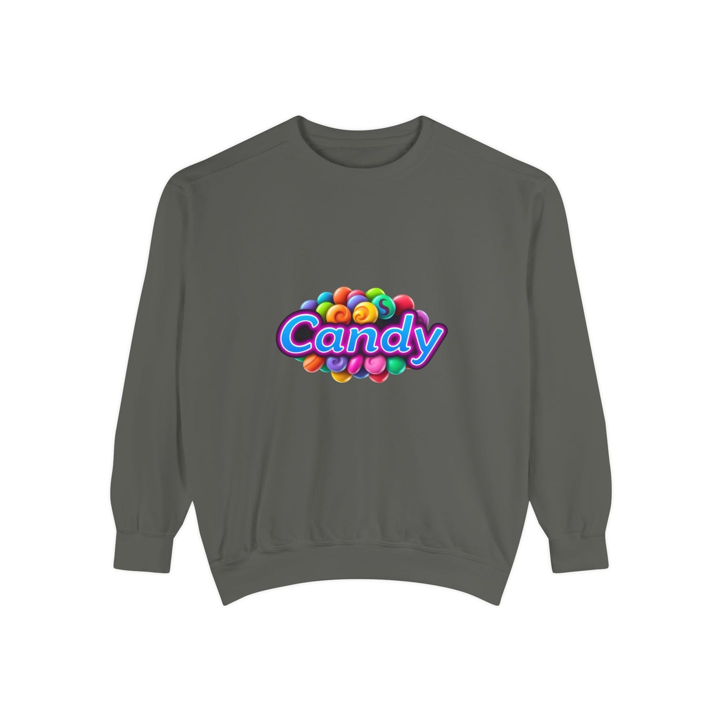 Candy-Themed Unisex Garment-Dyed Sweatshirt - Nostalgic Apparel for Sweet Lovers, Cozy Casual Wear, Gift for Candy Lovers, Colorful [...]