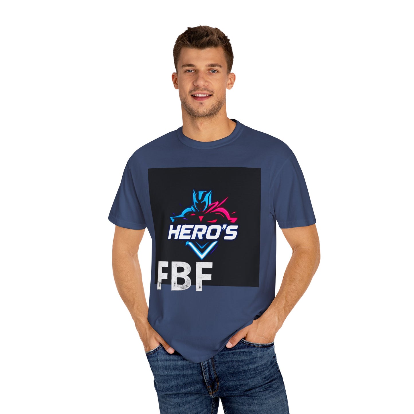 Hero's Unisex Garment-Dyed T-shirt, Casual Tee, Perfect for Gifting, Comic Fans, Hero Celebrations, Graphic Tee, Everyday Wear