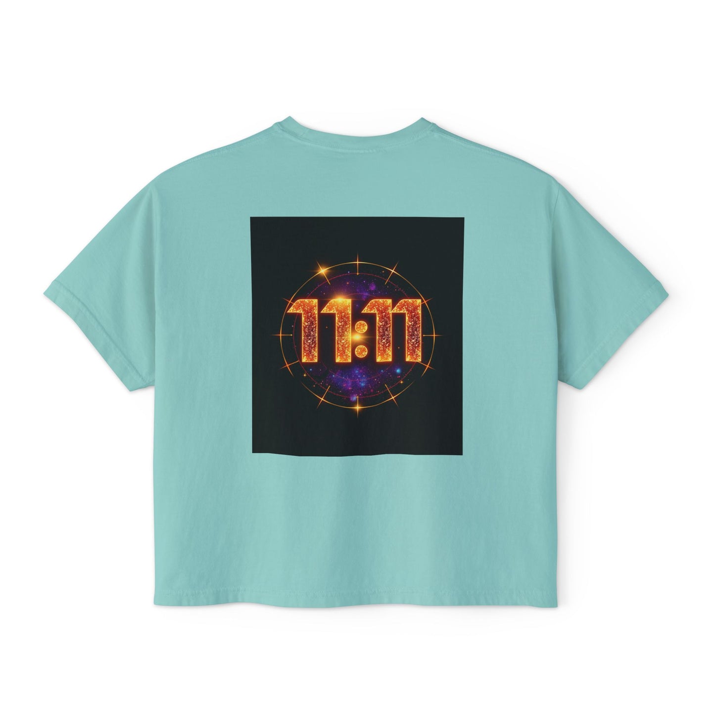 Cosmic 11:11 Women's Boxy Tee - Spiritual Vibes, Astrology Gift, Trendy Summer Tee, Comfortable Everyday Wear
