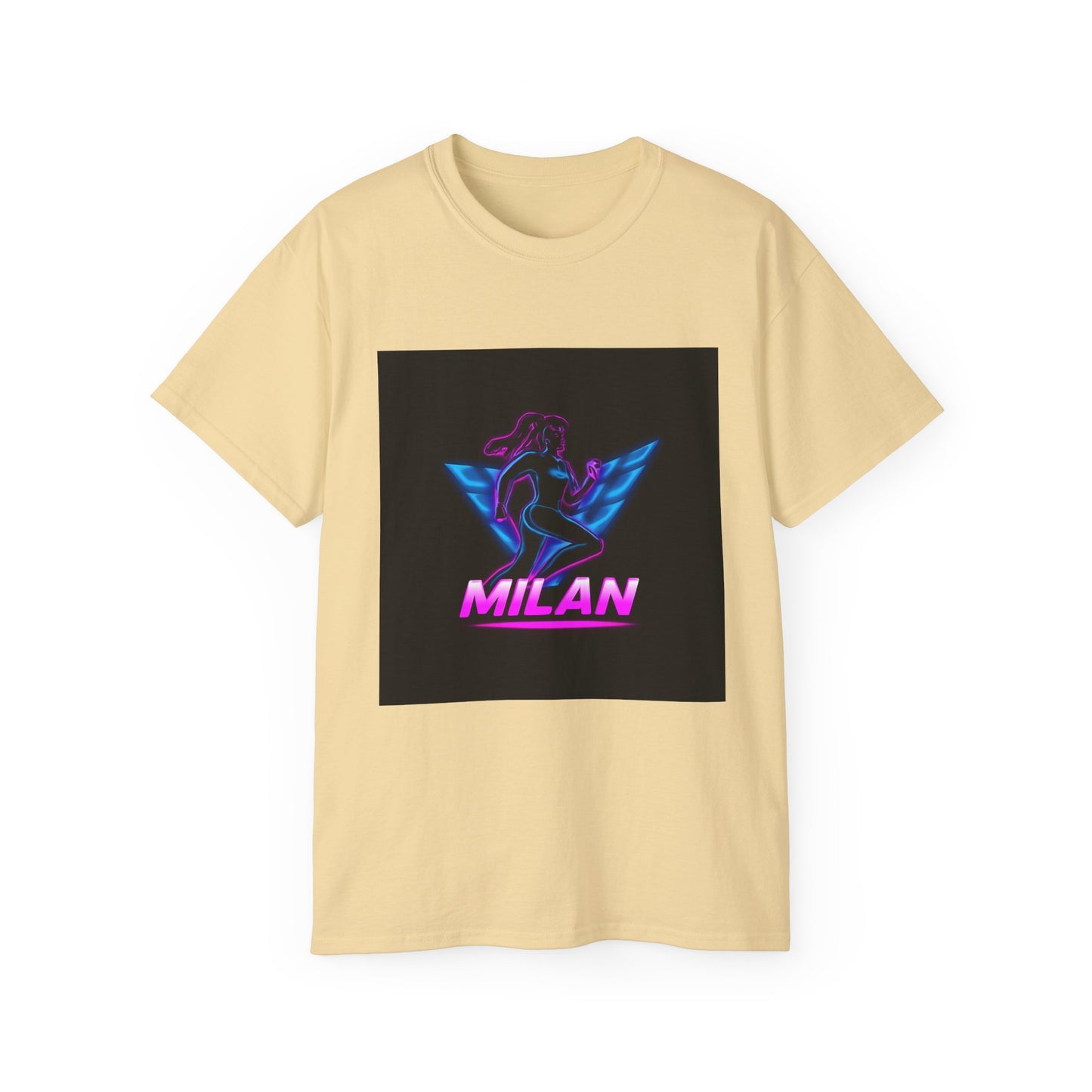 Milan Graphic Tee, Unisex Ultra Cotton T-Shirt, Retro Sportswear, Casual Streetwear, Birthday Gift, Unique Fashion Statement