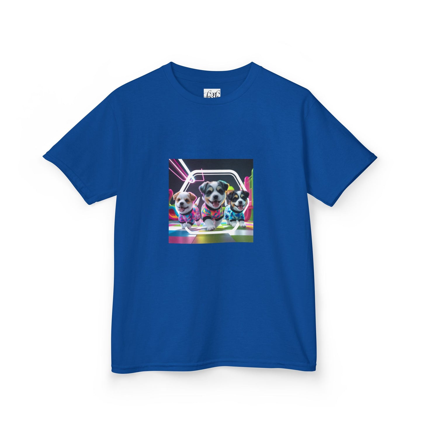 Colorful Dog-Themed Kids Tee - 'Unity Fun' Design