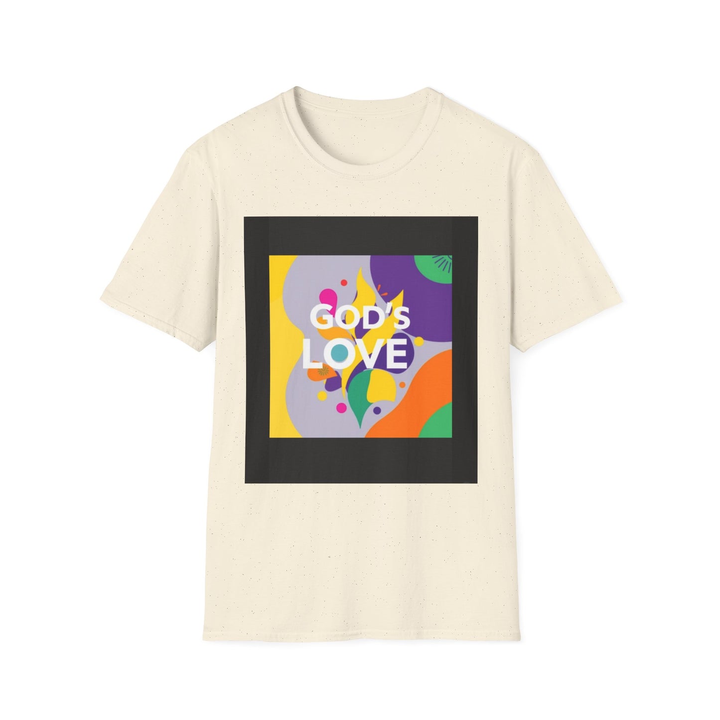 Unisex Softstyle T-Shirt with God's Love Design, Faith Shirt, Inspirational Tee, Christian Apparel, Gift for Believers, Everyday Wear