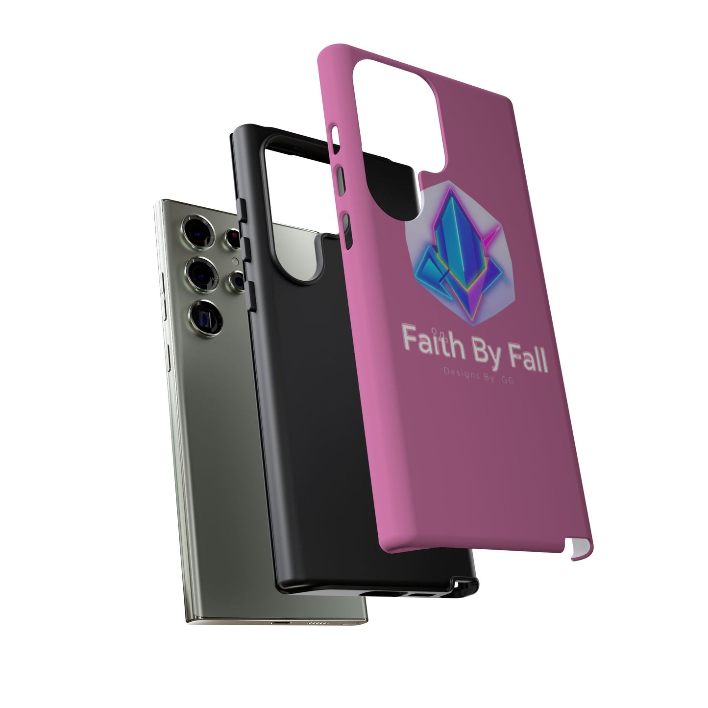 Vibrant Phone Case with Motivational Design - Faith By Fall, Colorful Phone Cover, Customizable Mobile Accessory, Unique Gift Idea, [...]