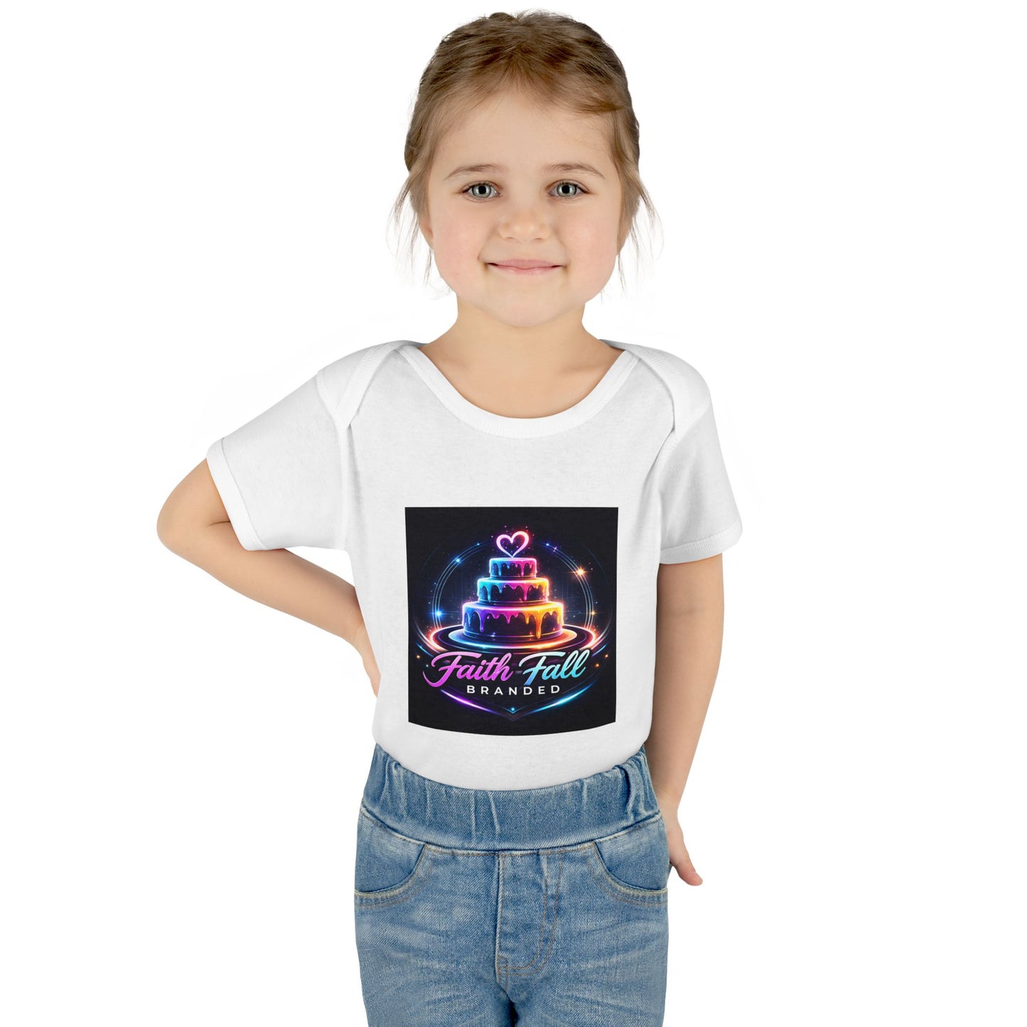 Infant Bodysuit — Neon Cake 'Faith, Fall, Brander' Baby Onesie
